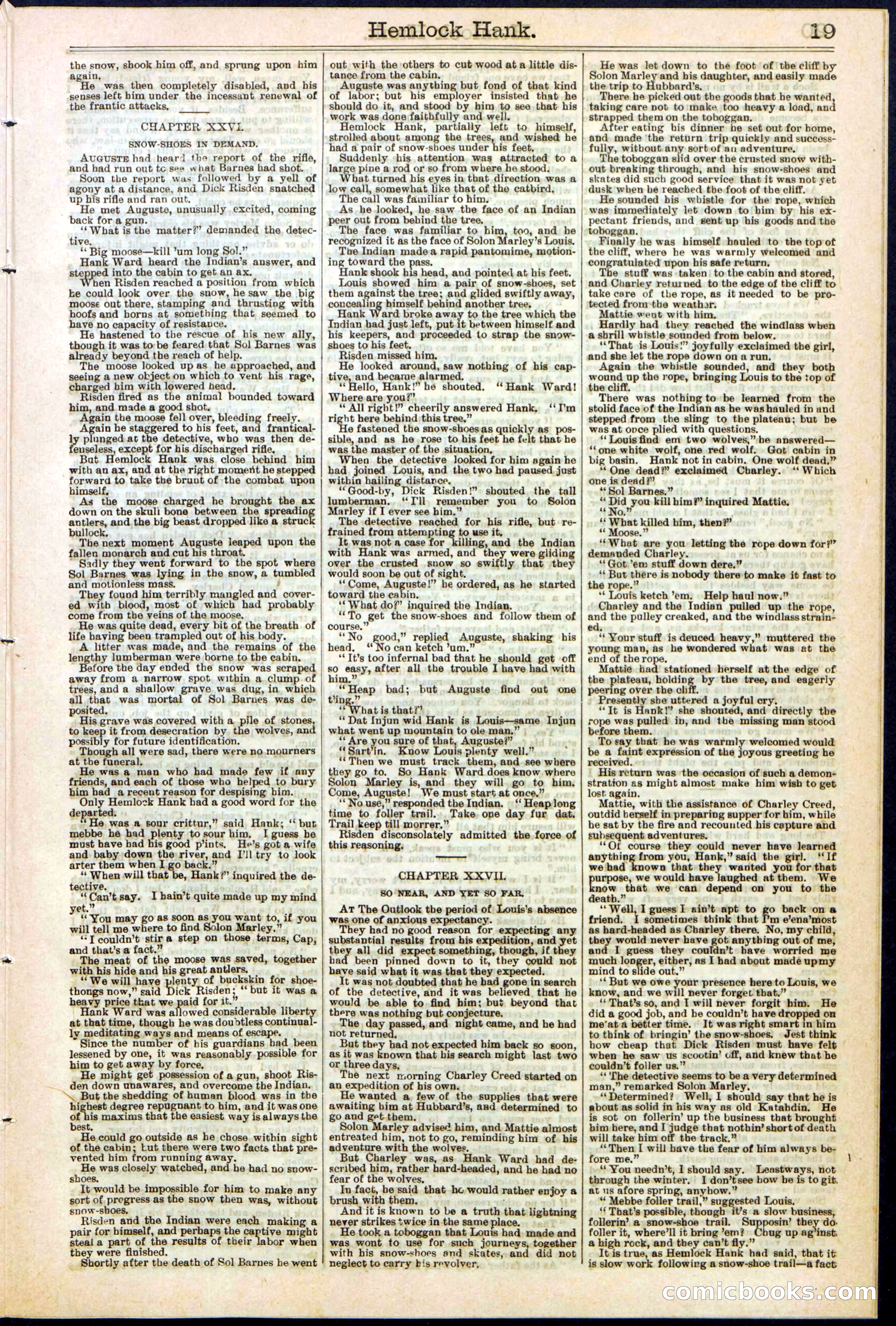 Beadle's New York Dime Library No. 308 — page 19 of 32