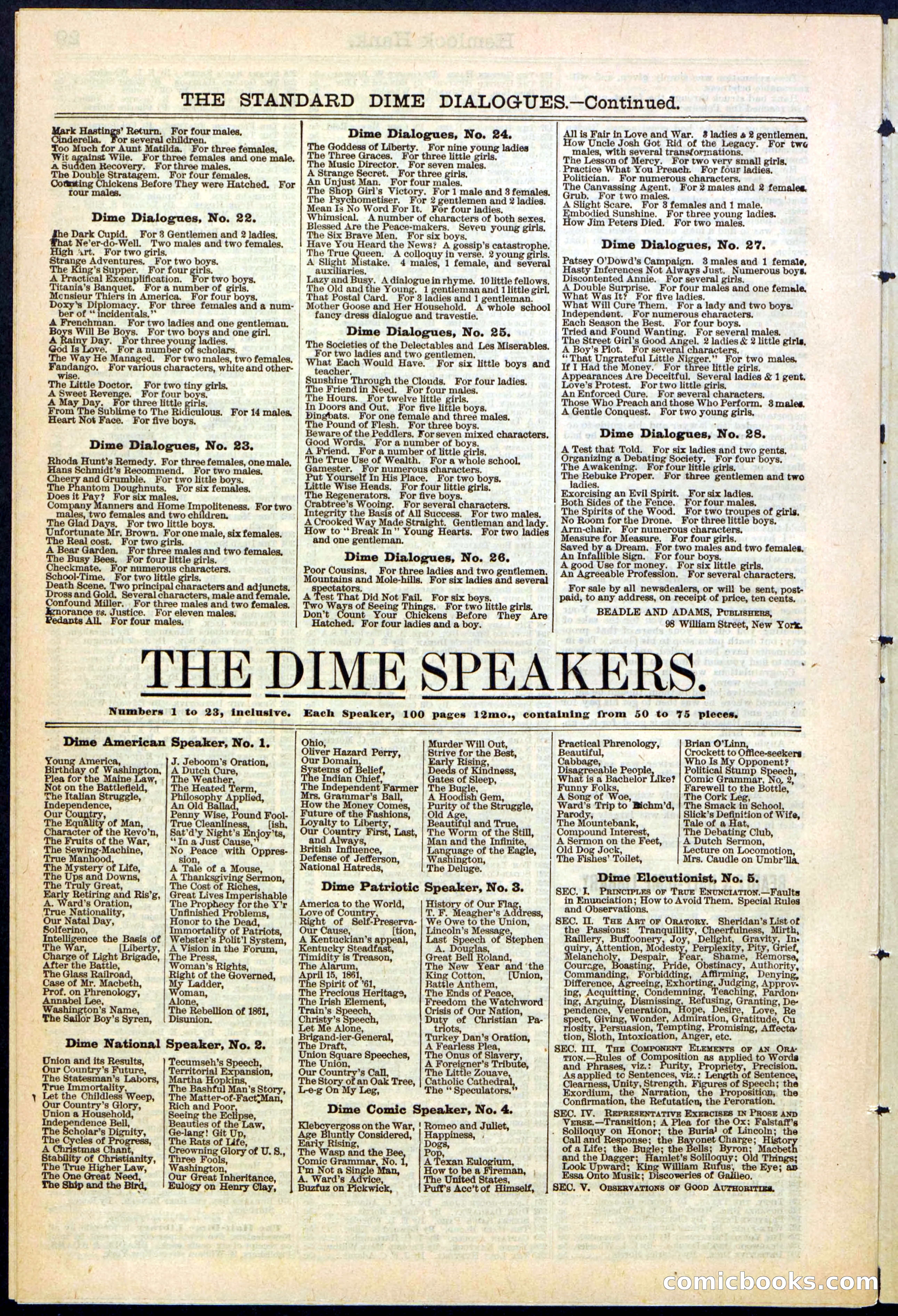 Beadle's New York Dime Library No. 308 — page 30 of 32