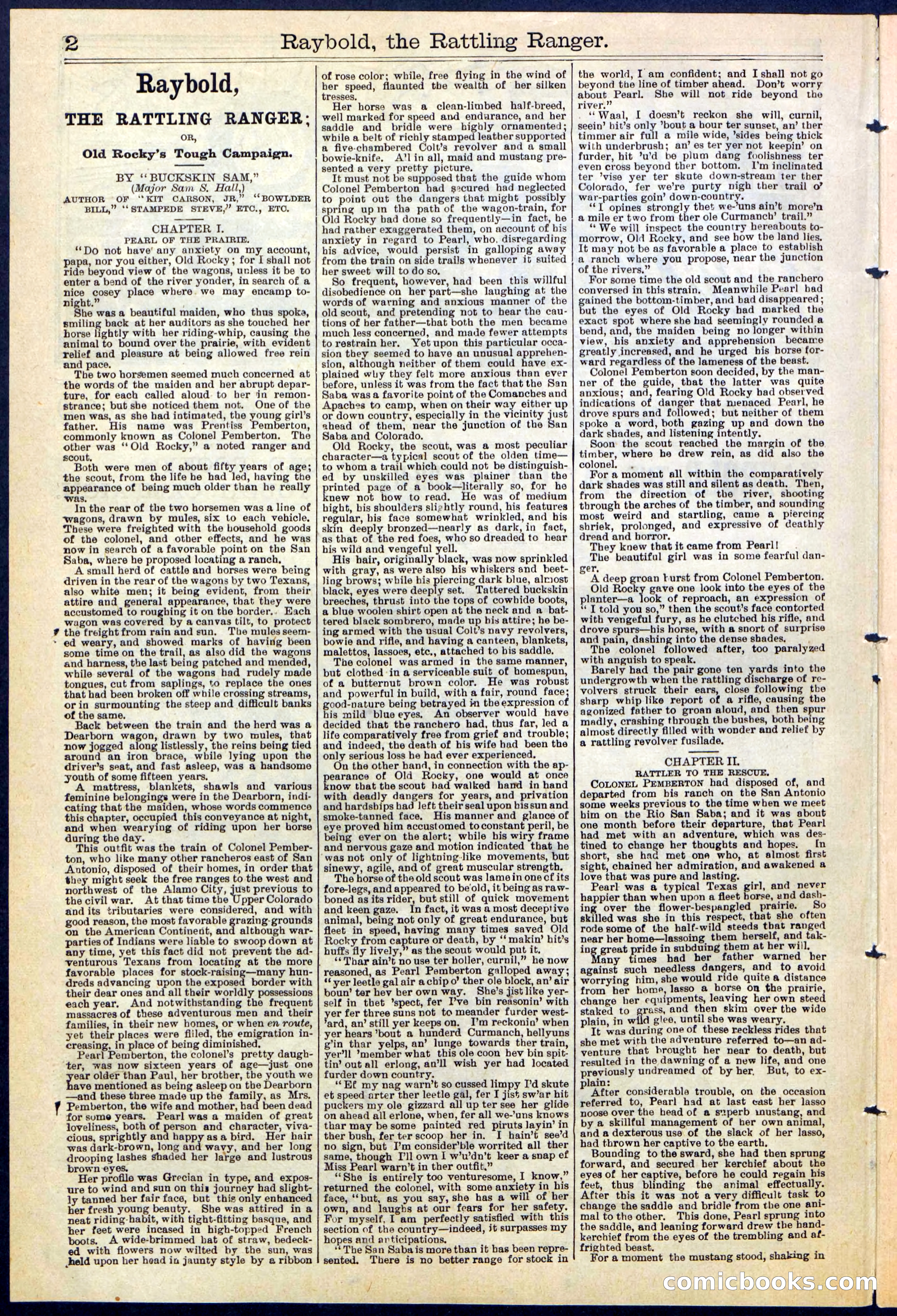 Beadle's Dime Library No. 309 — page 2 of 32