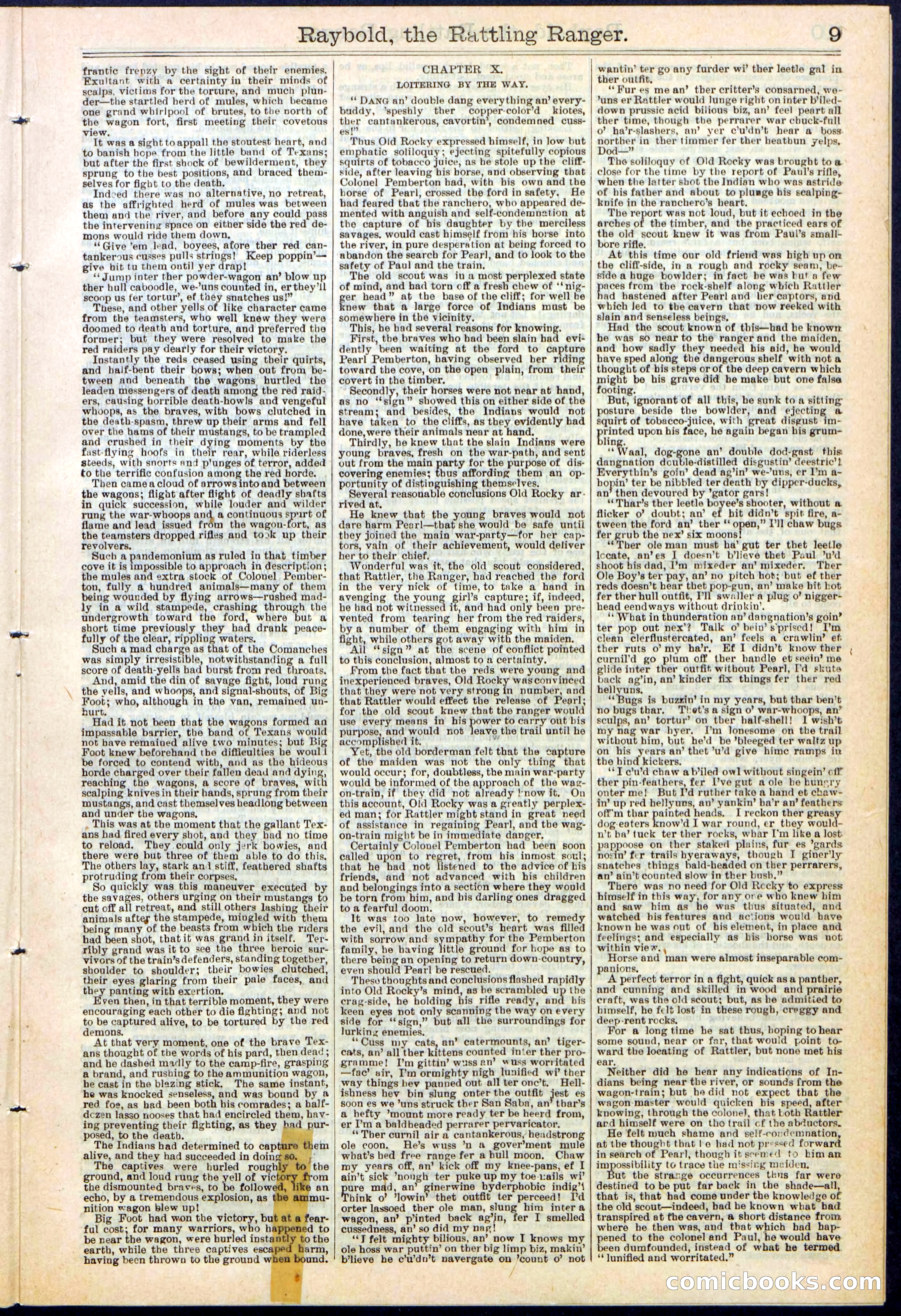Beadle's Dime Library No. 309 — page 9 of 32
