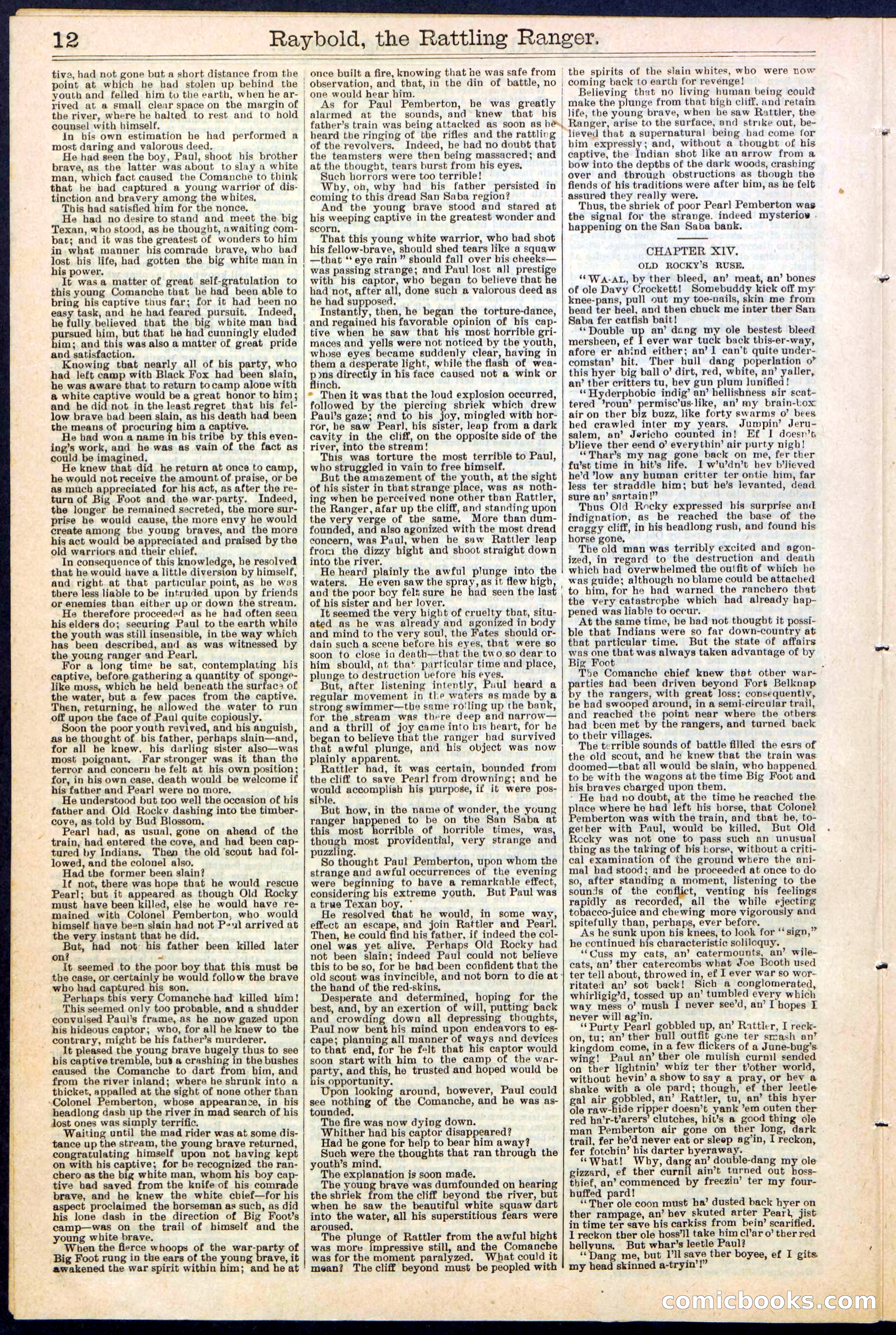 Beadle's Dime Library No. 309 — page 12 of 32