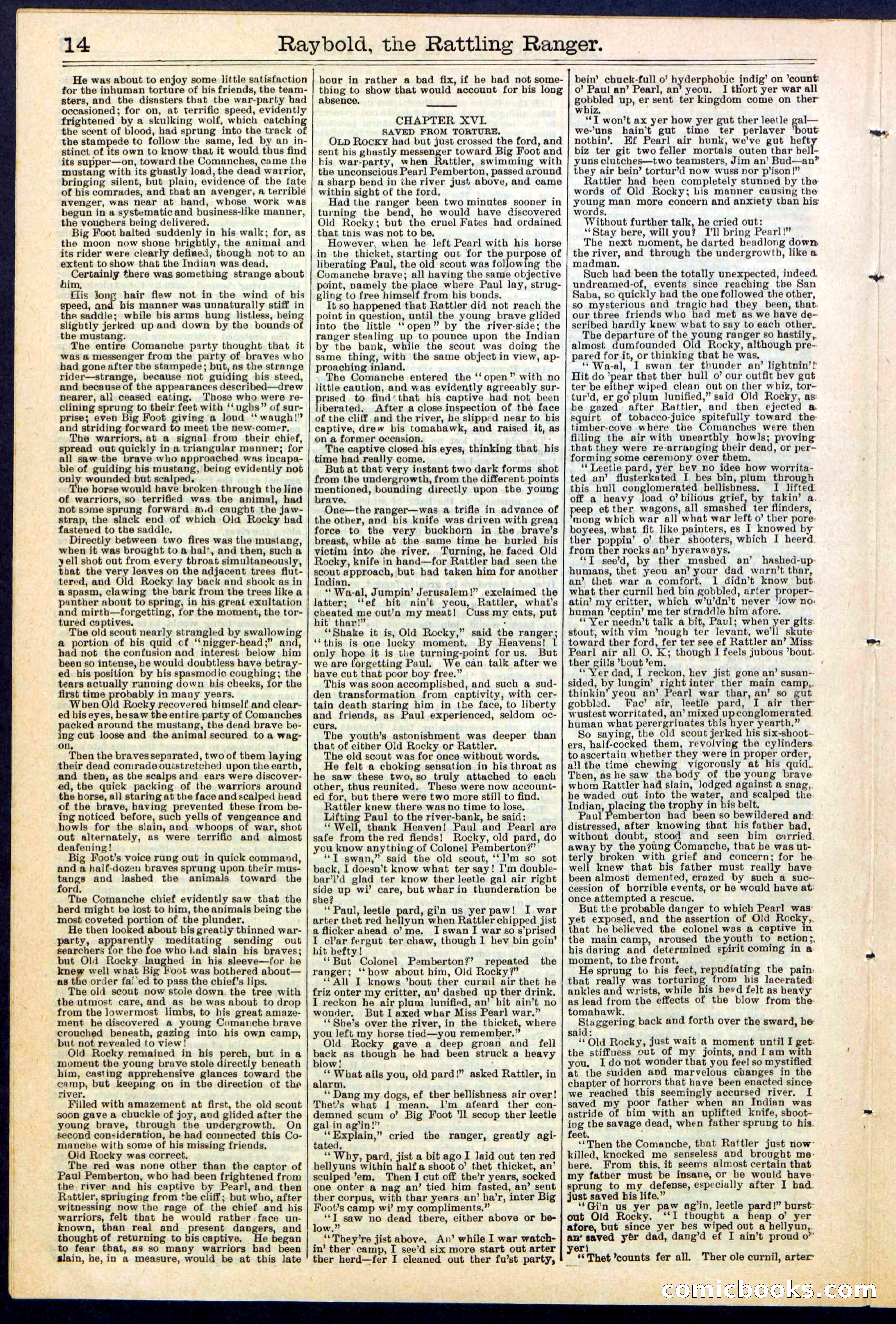 Beadle's Dime Library No. 309 — page 14 of 32