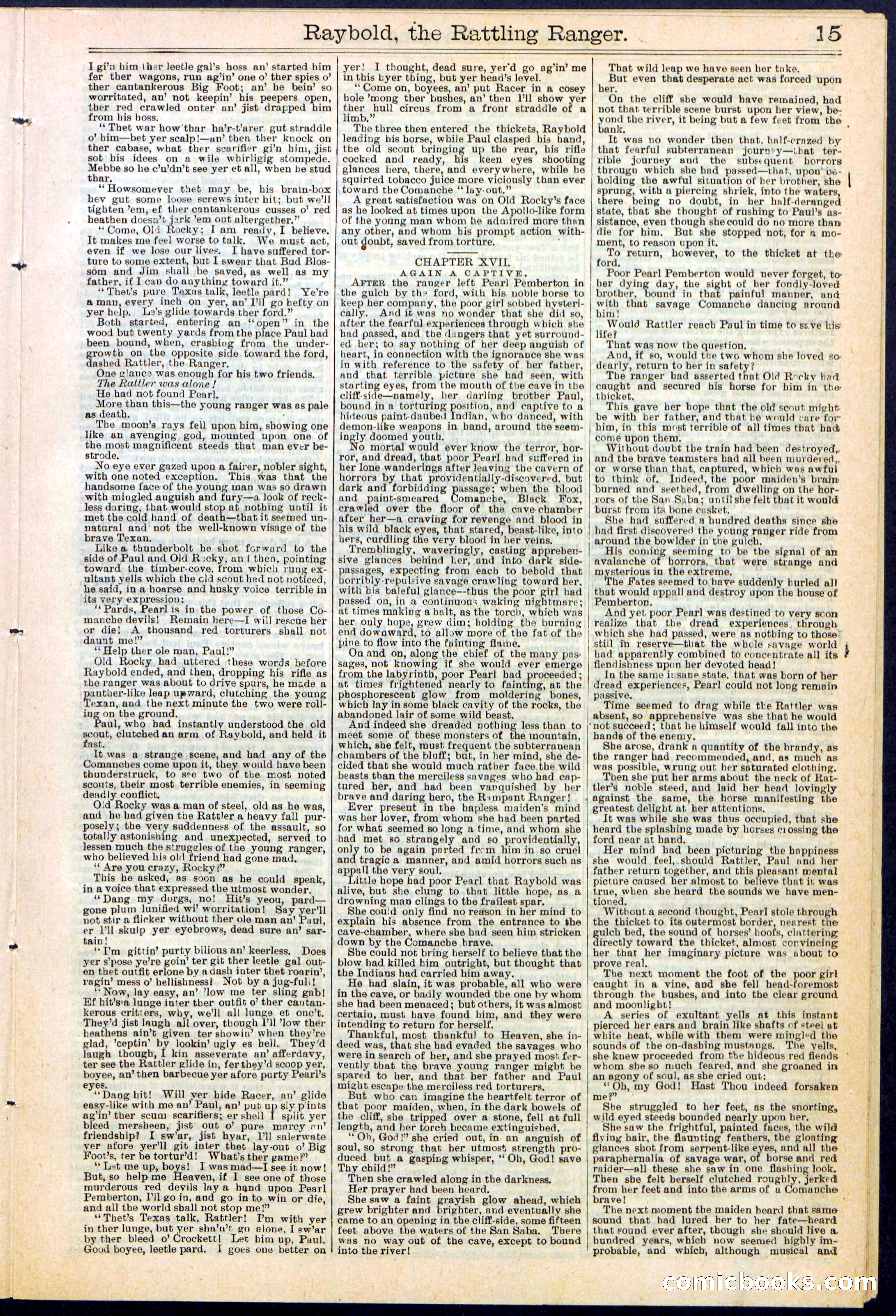 Beadle's Dime Library No. 309 — page 15 of 32