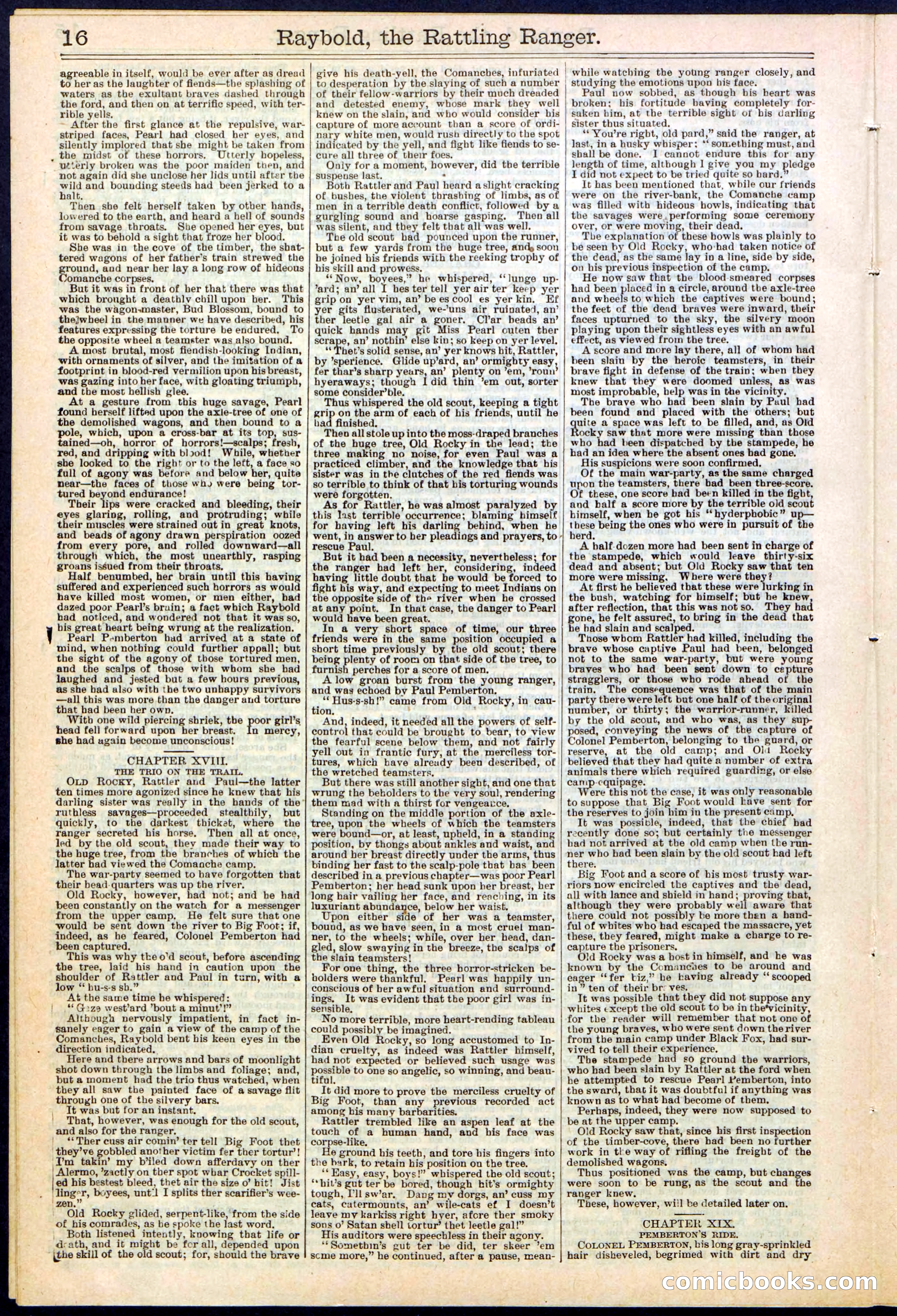 Beadle's Dime Library No. 309 — page 16 of 32