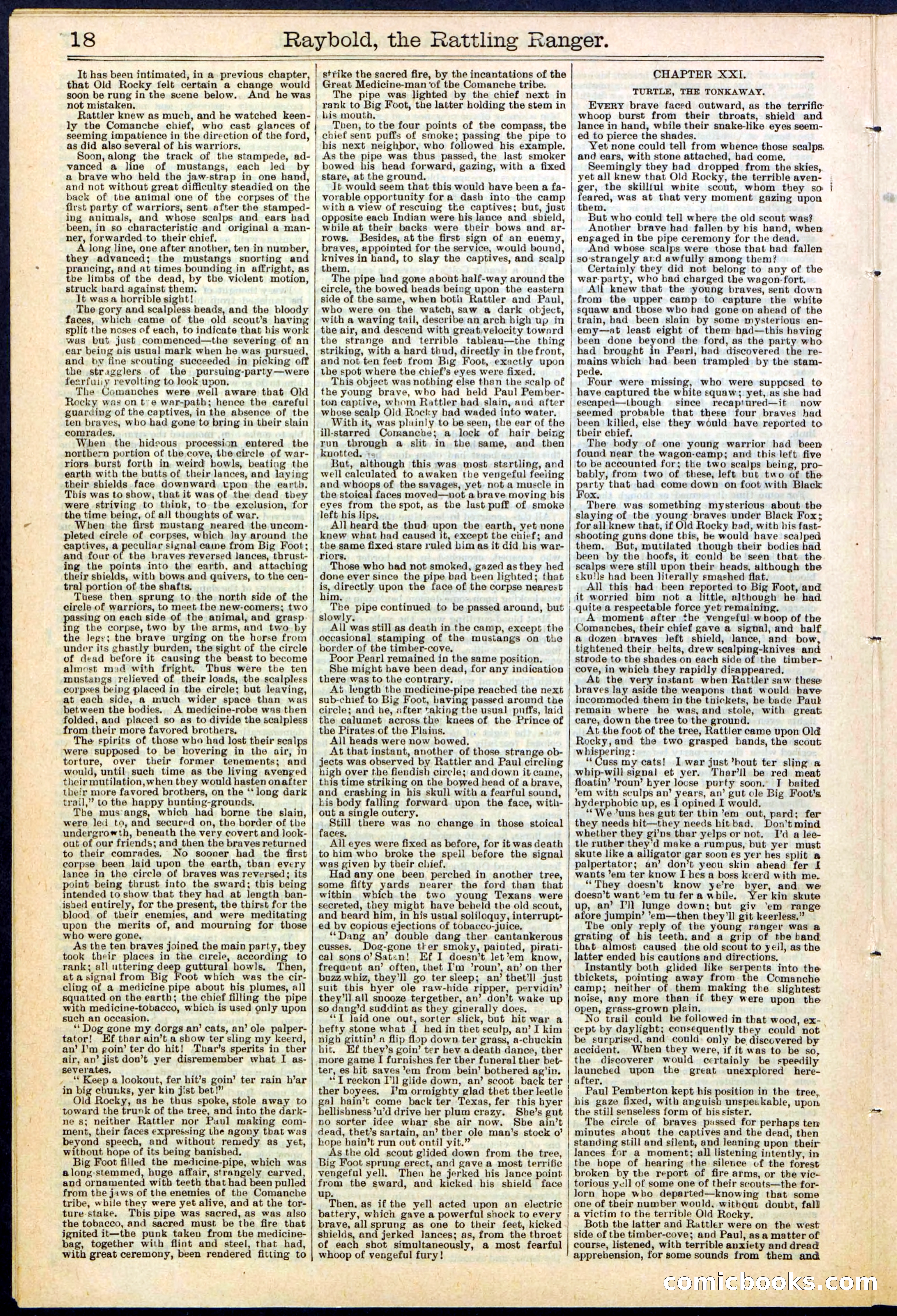 Beadle's Dime Library No. 309 — page 18 of 32
