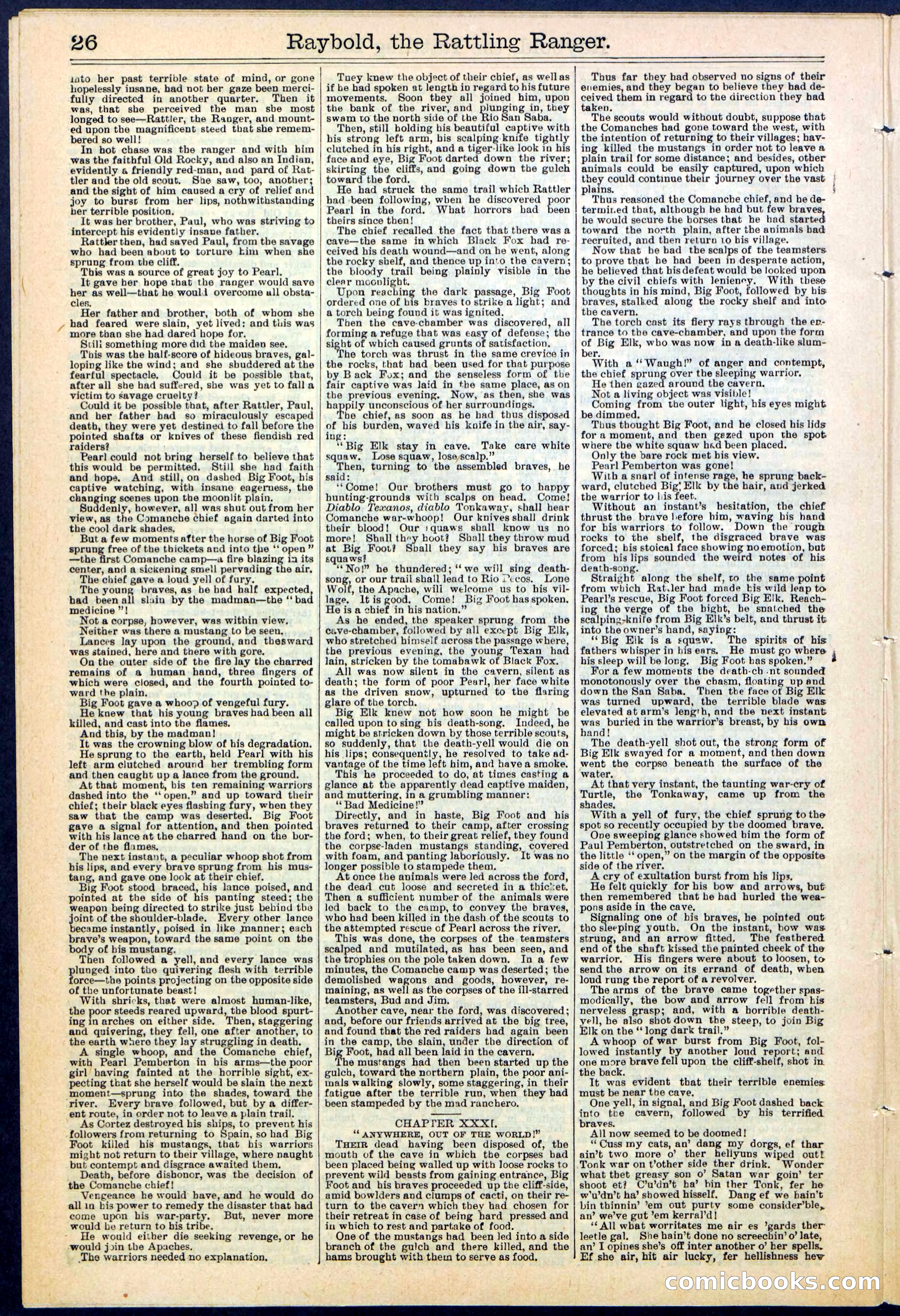 Beadle's Dime Library No. 309 — page 26 of 32