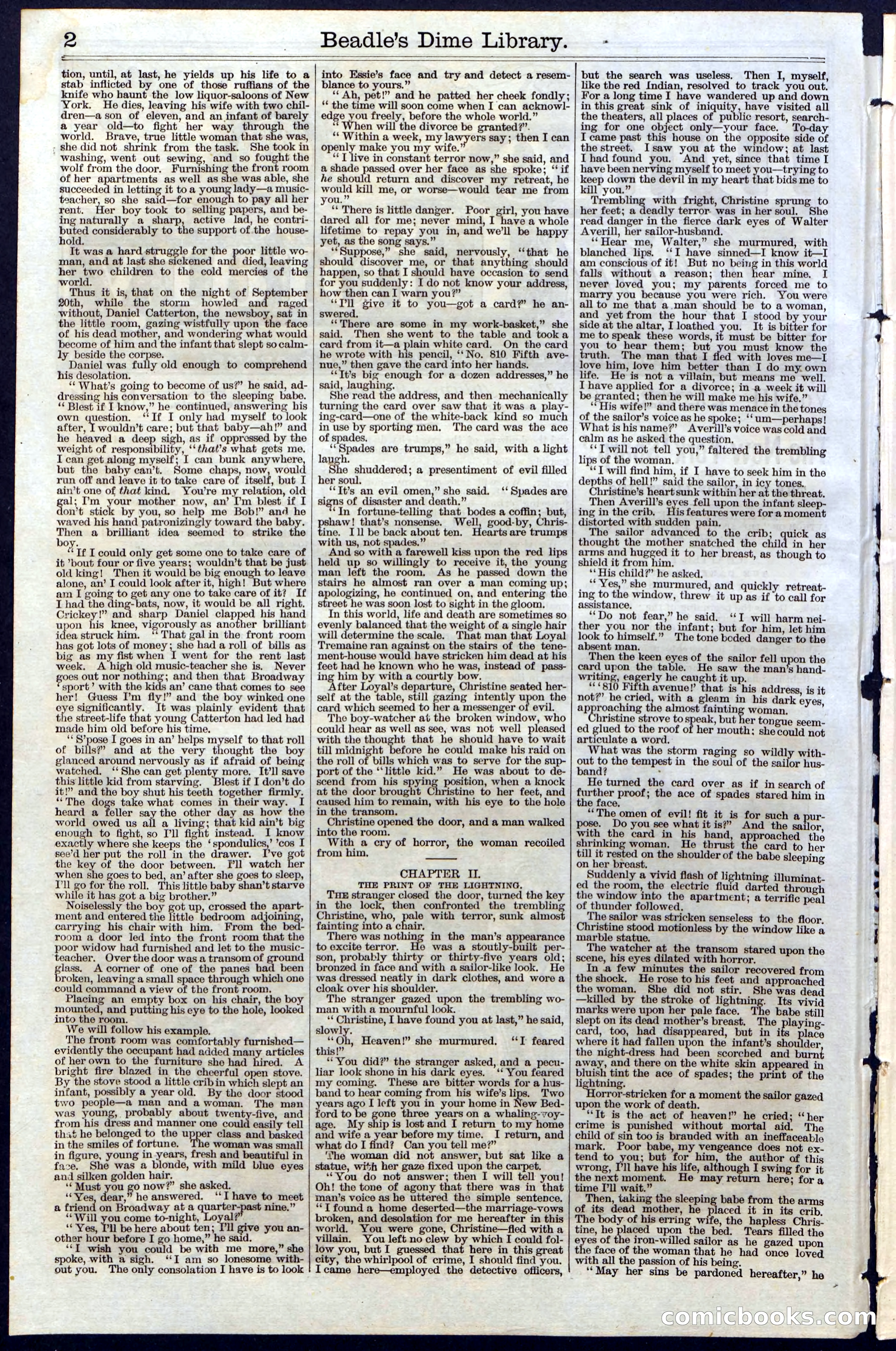 Beadle's Dime Library, Vol. III, No. 31 — page 2 of 32