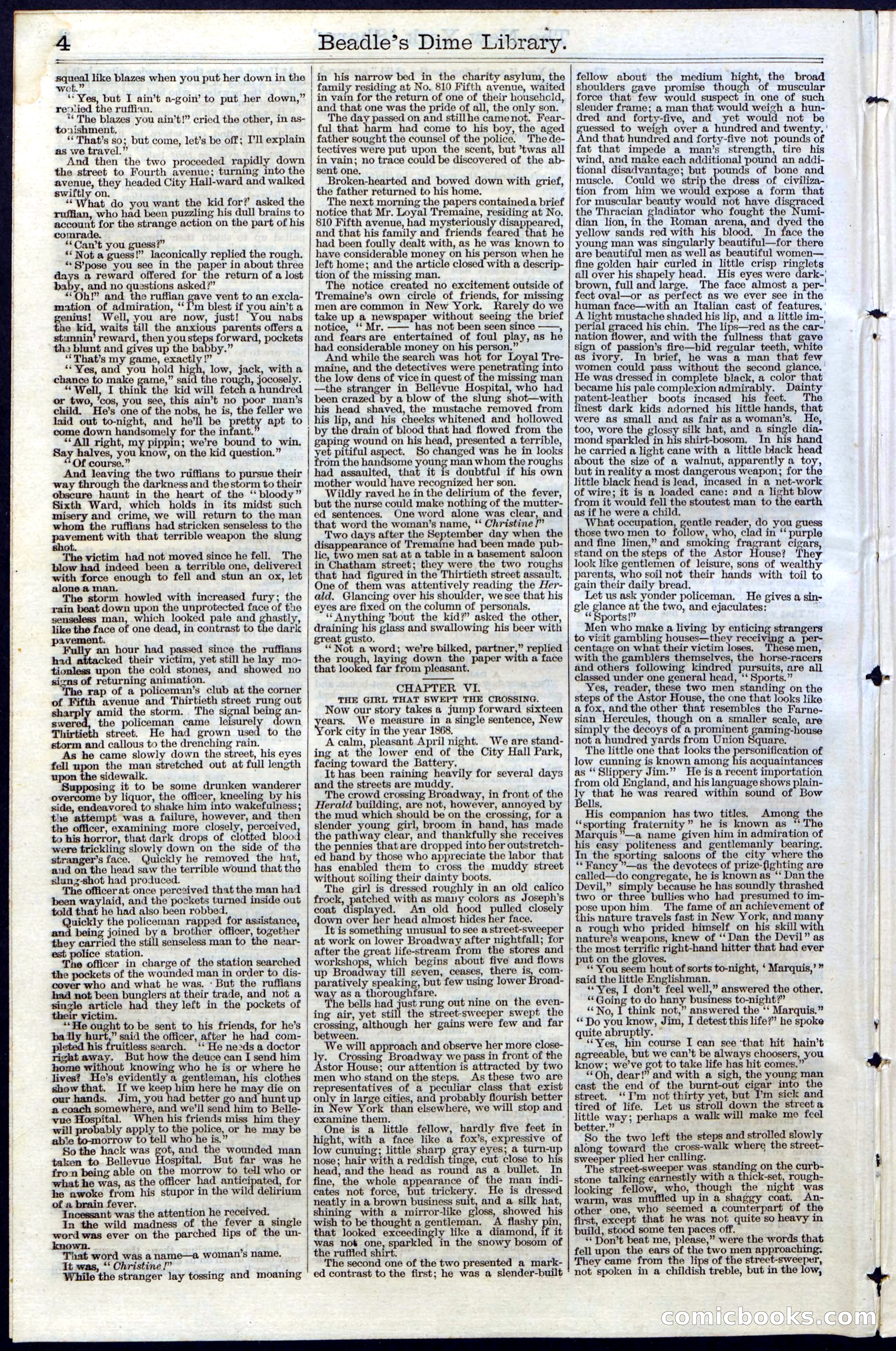 Beadle's Dime Library, Vol. III, No. 31 — page 4 of 32