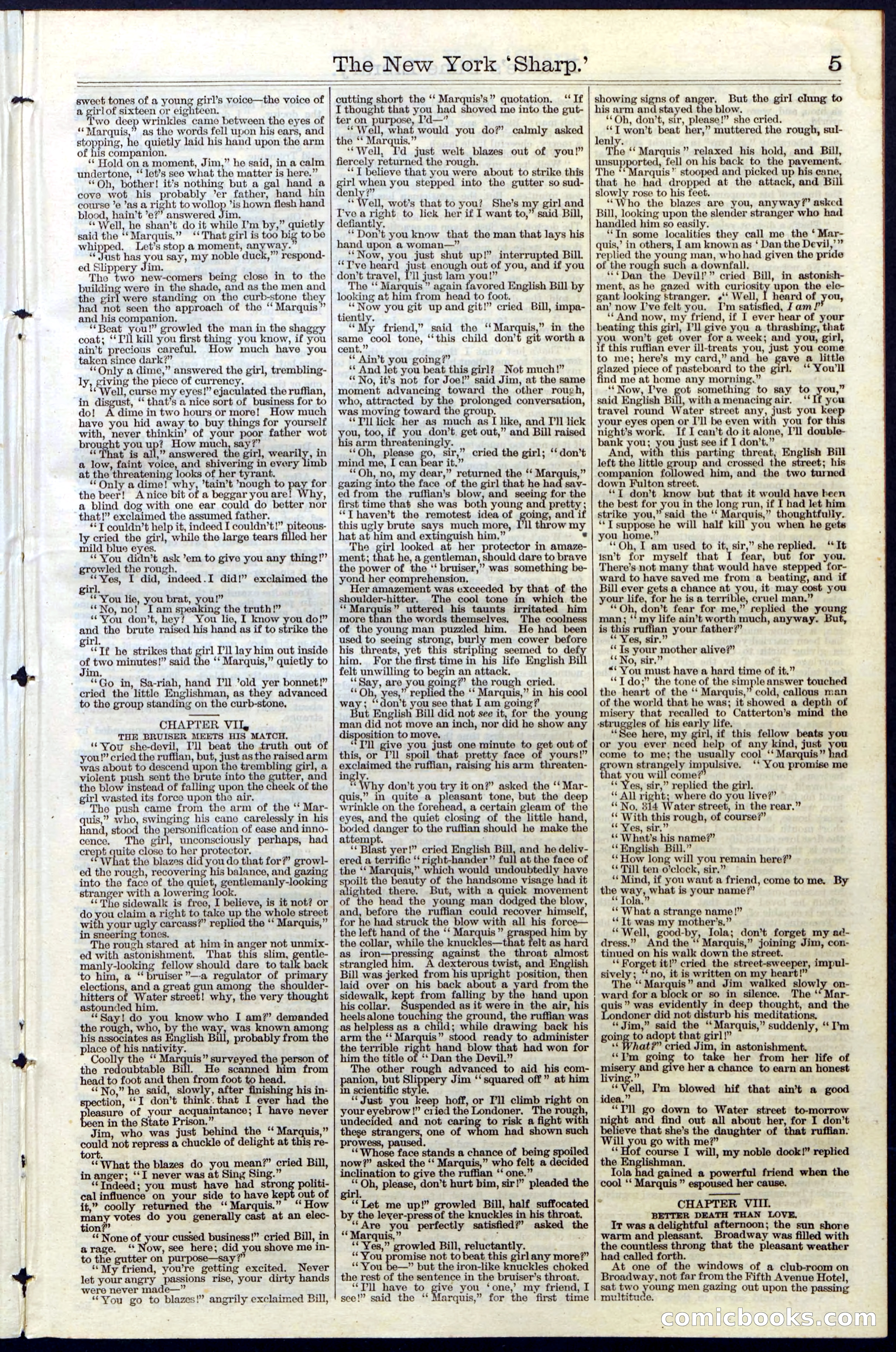Beadle's Dime Library, Vol. III, No. 31 — page 5 of 32