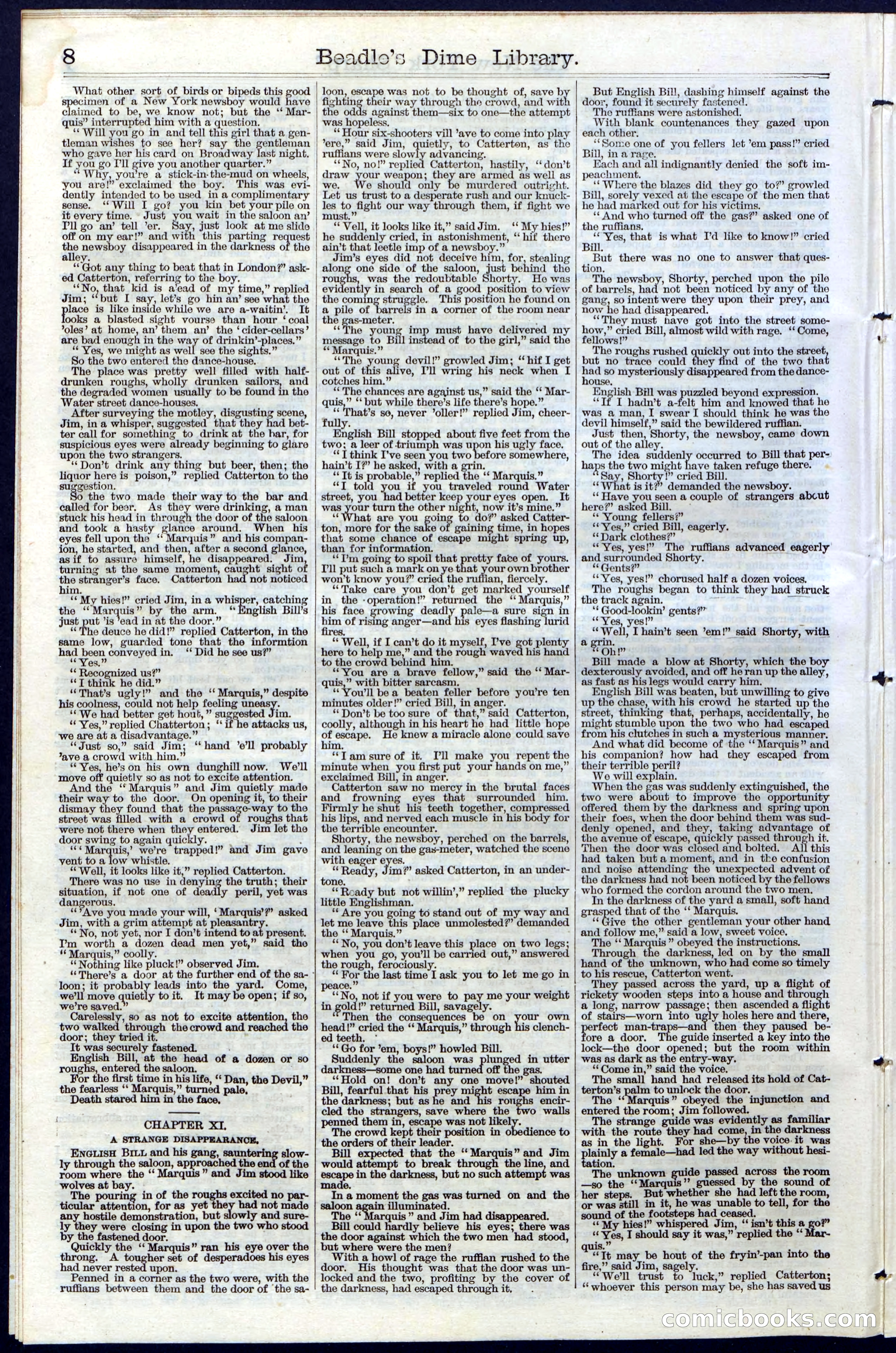 Beadle's Dime Library, Vol. III, No. 31 — page 8 of 32
