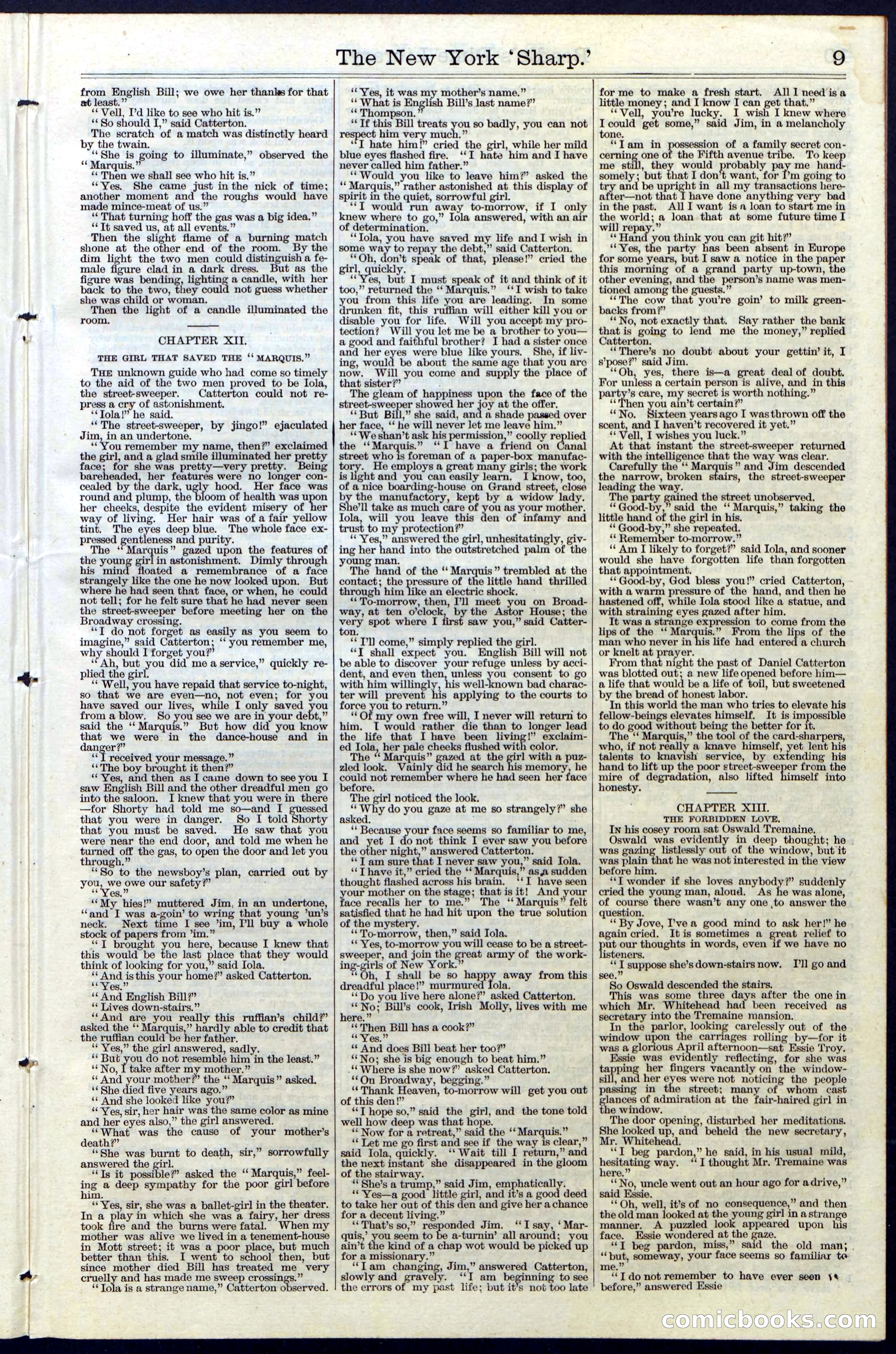 Beadle's Dime Library, Vol. III, No. 31 — page 9 of 32