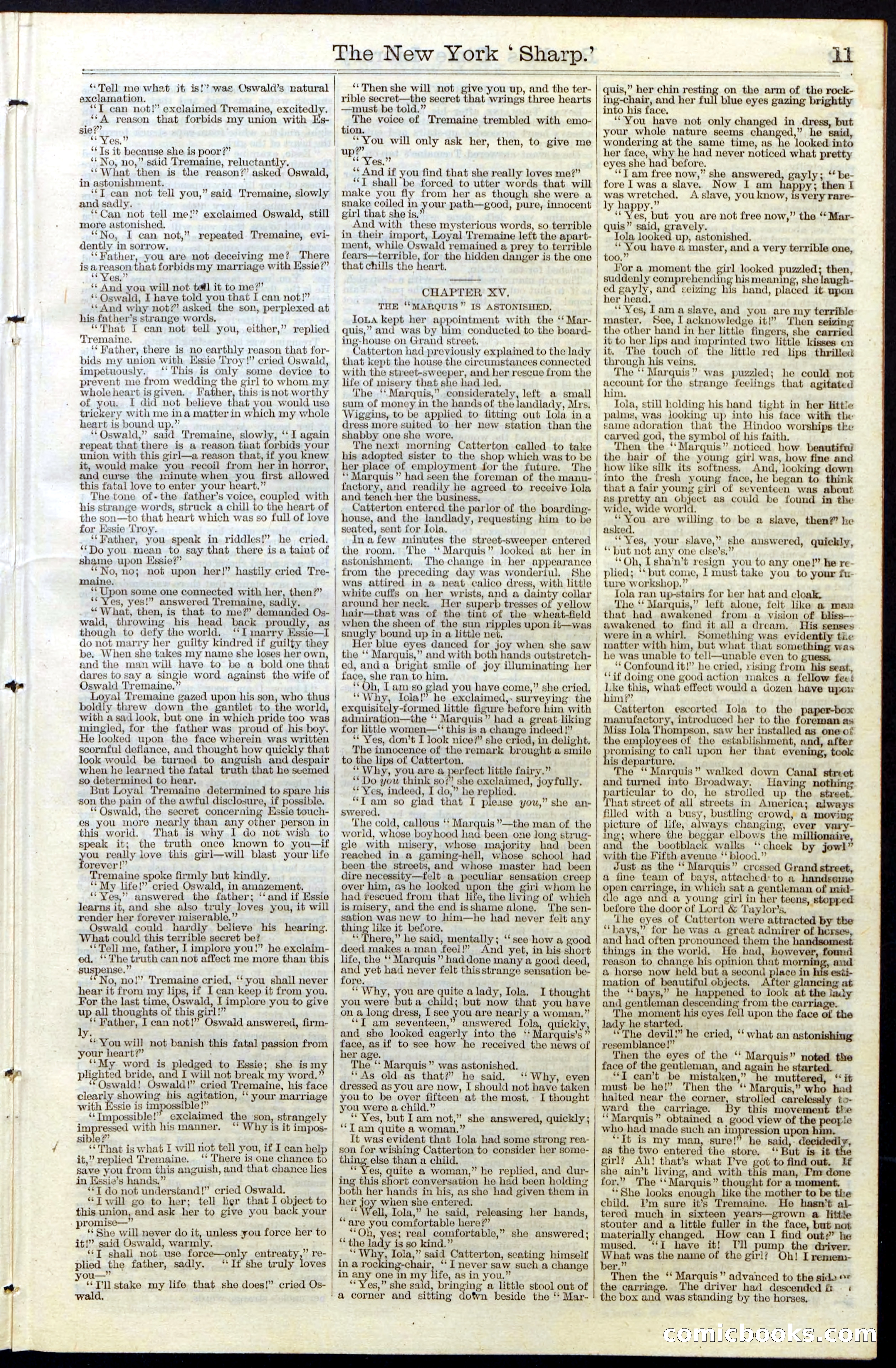 Beadle's Dime Library, Vol. III, No. 31 — page 11 of 32