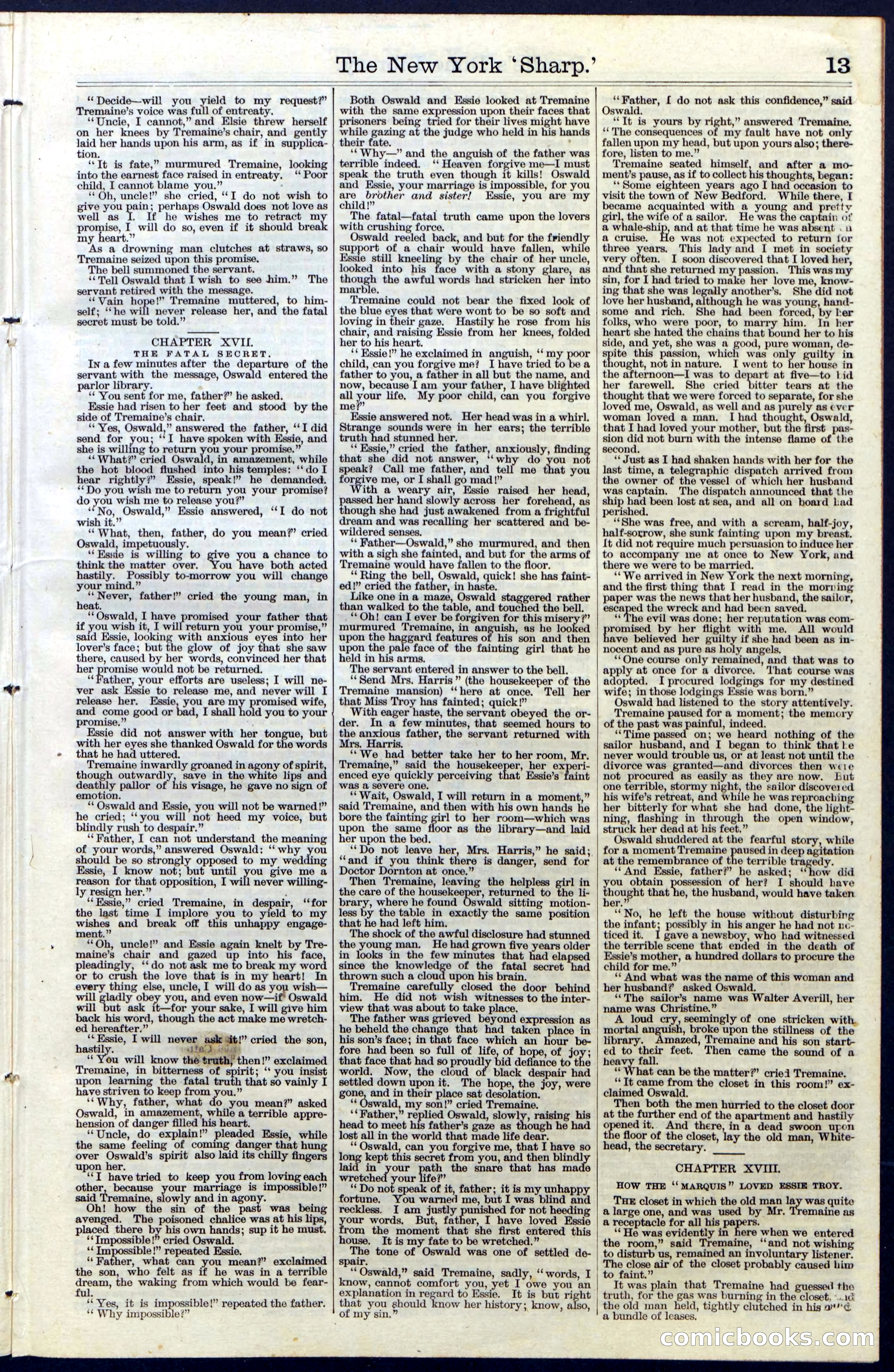 Beadle's Dime Library, Vol. III, No. 31 — page 13 of 32