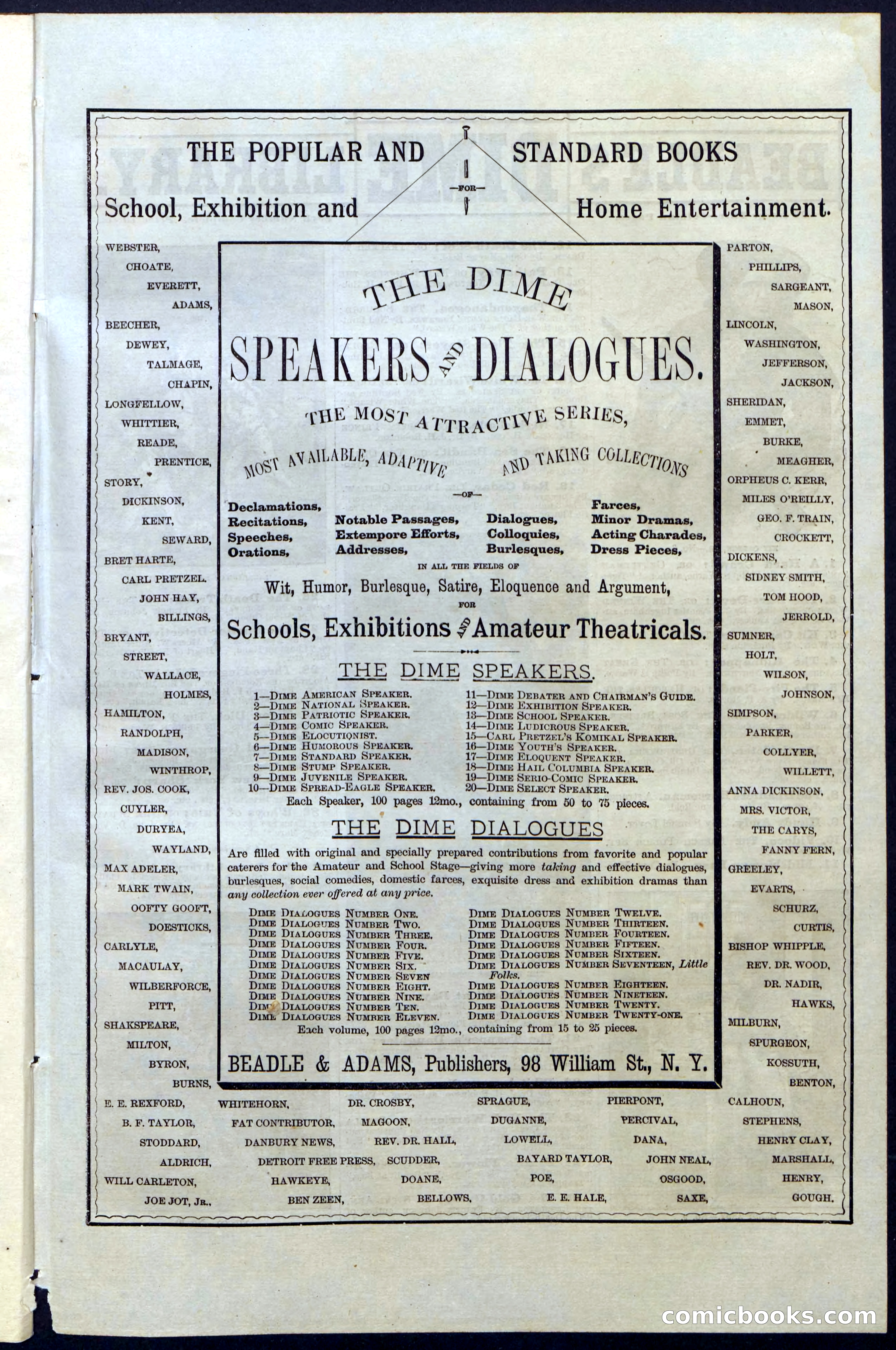 Beadle's Dime Library, Vol. III, No. 31 — page 31 of 32