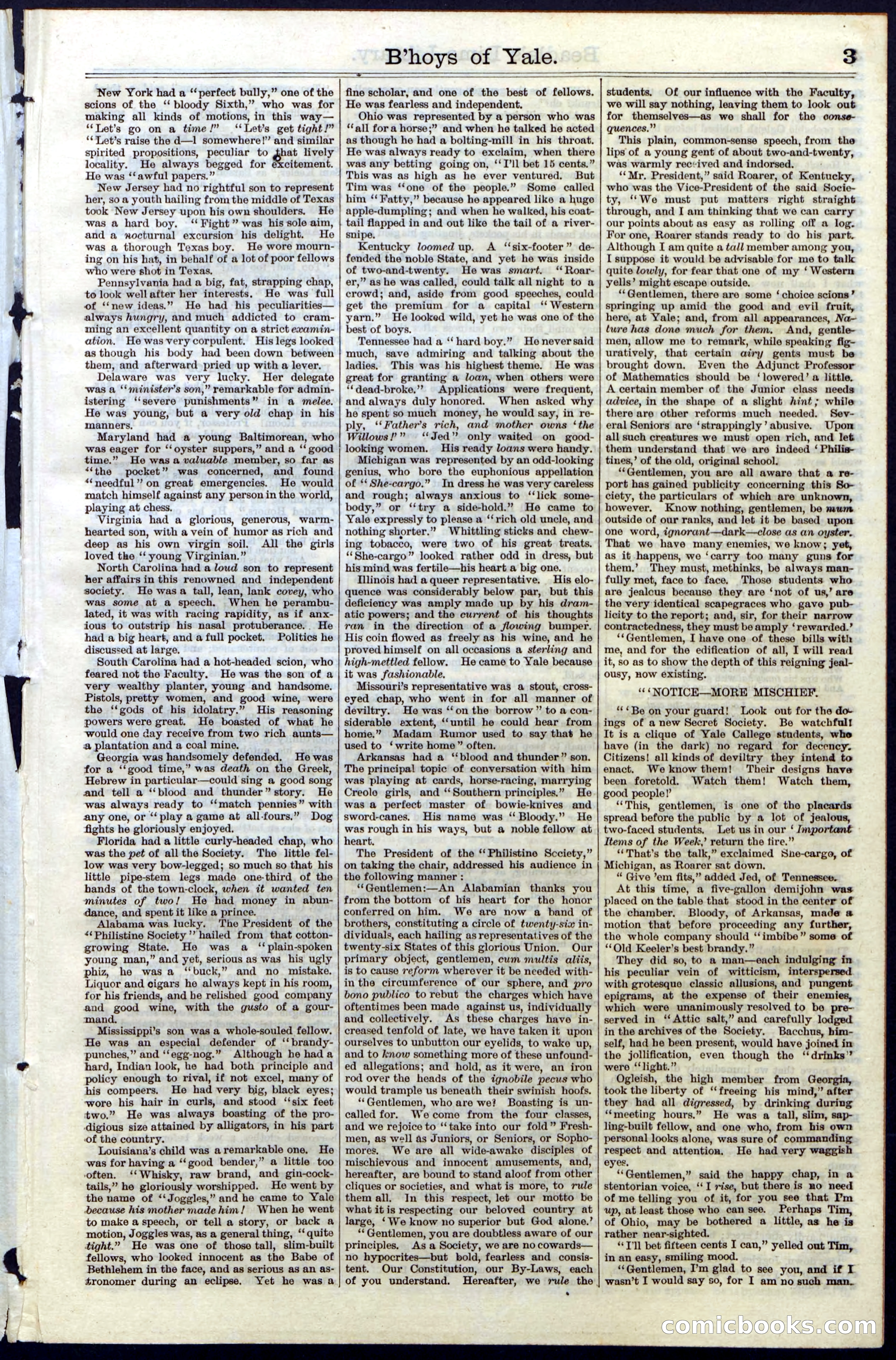 Beadle's New York Dime Library No. 32 — page 3 of 24