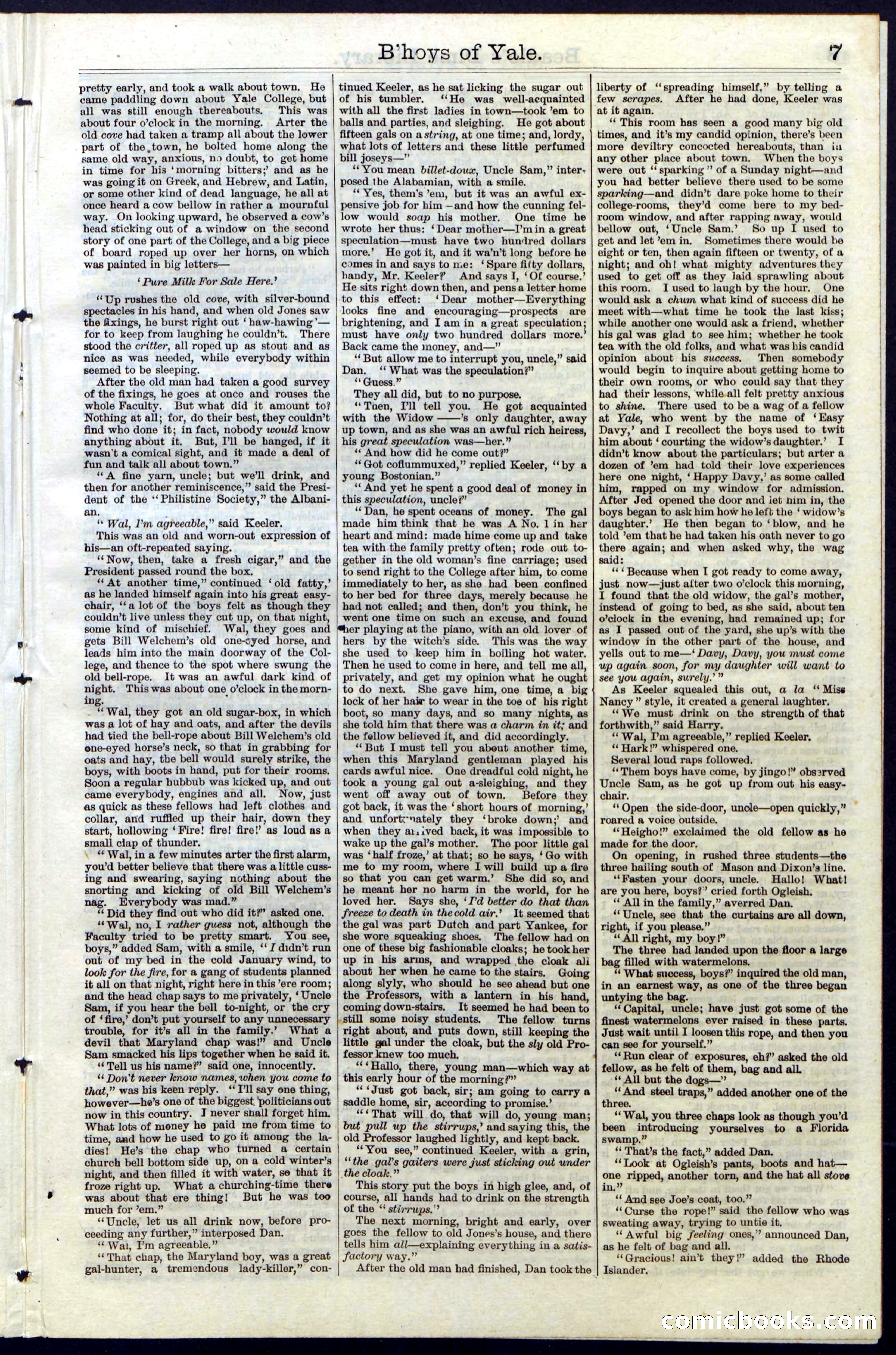 Beadle's New York Dime Library No. 32 — page 7 of 24