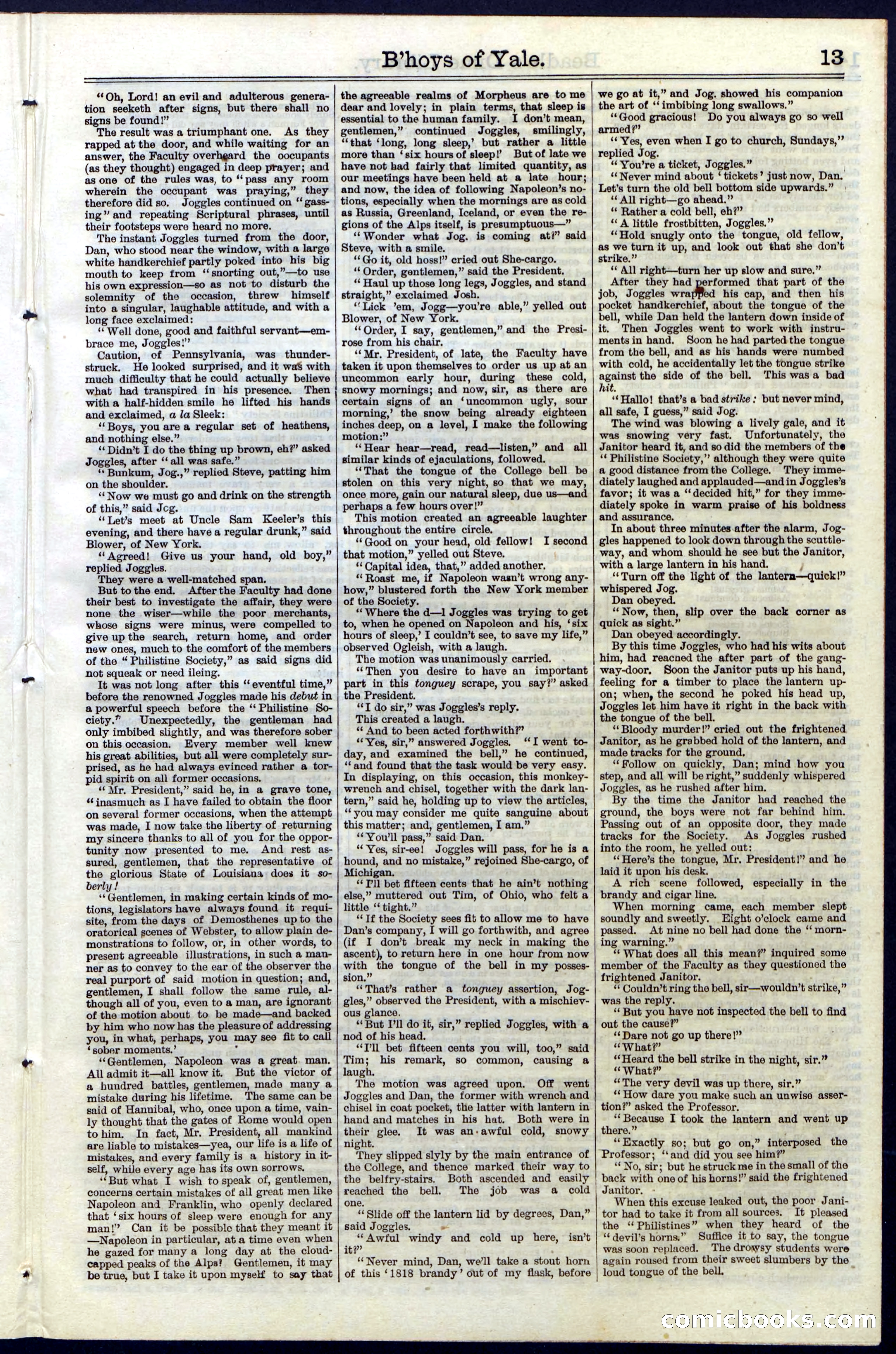 Beadle's New York Dime Library No. 32 — page 13 of 24
