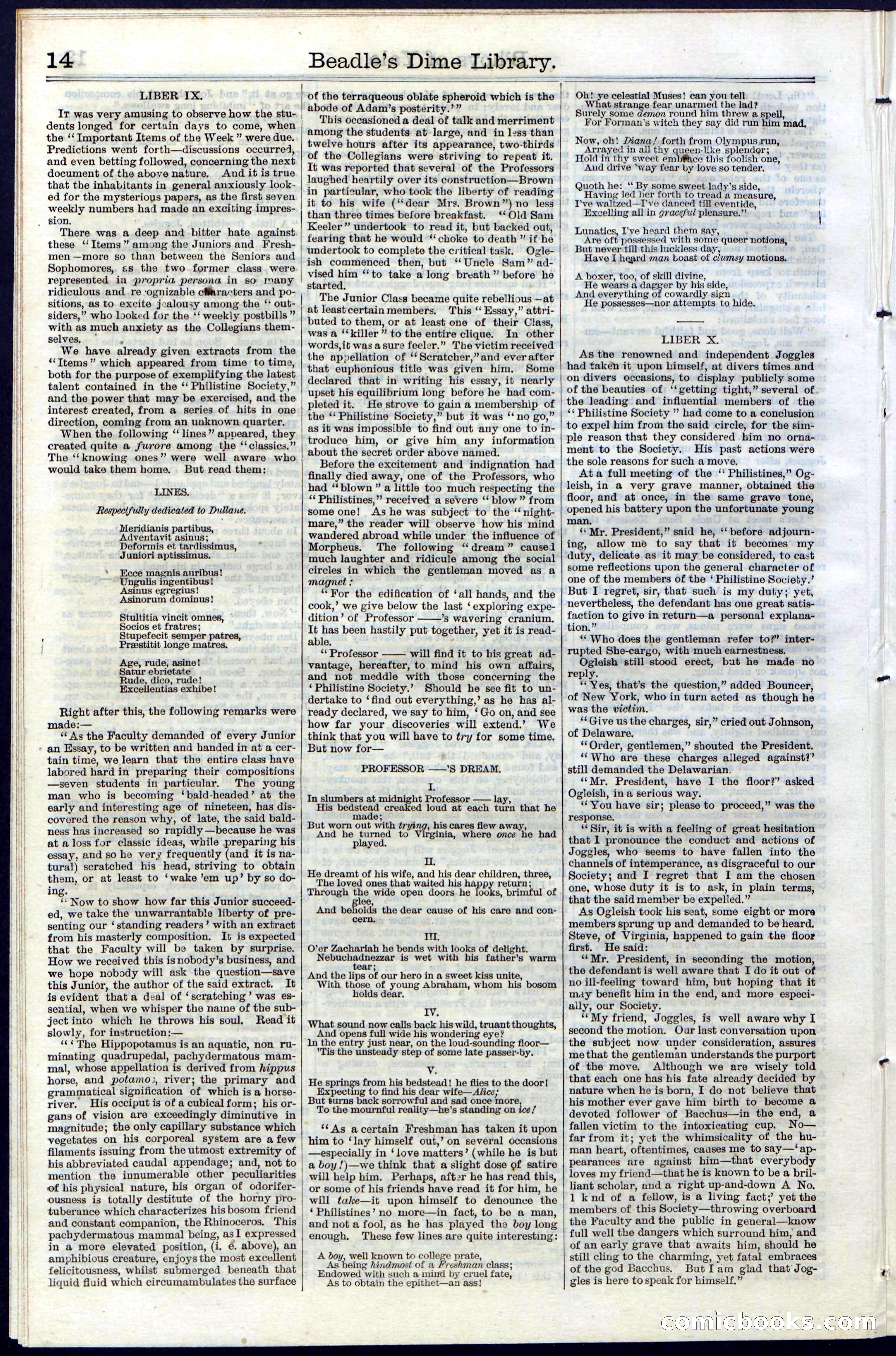 Beadle's New York Dime Library No. 32 — page 14 of 24
