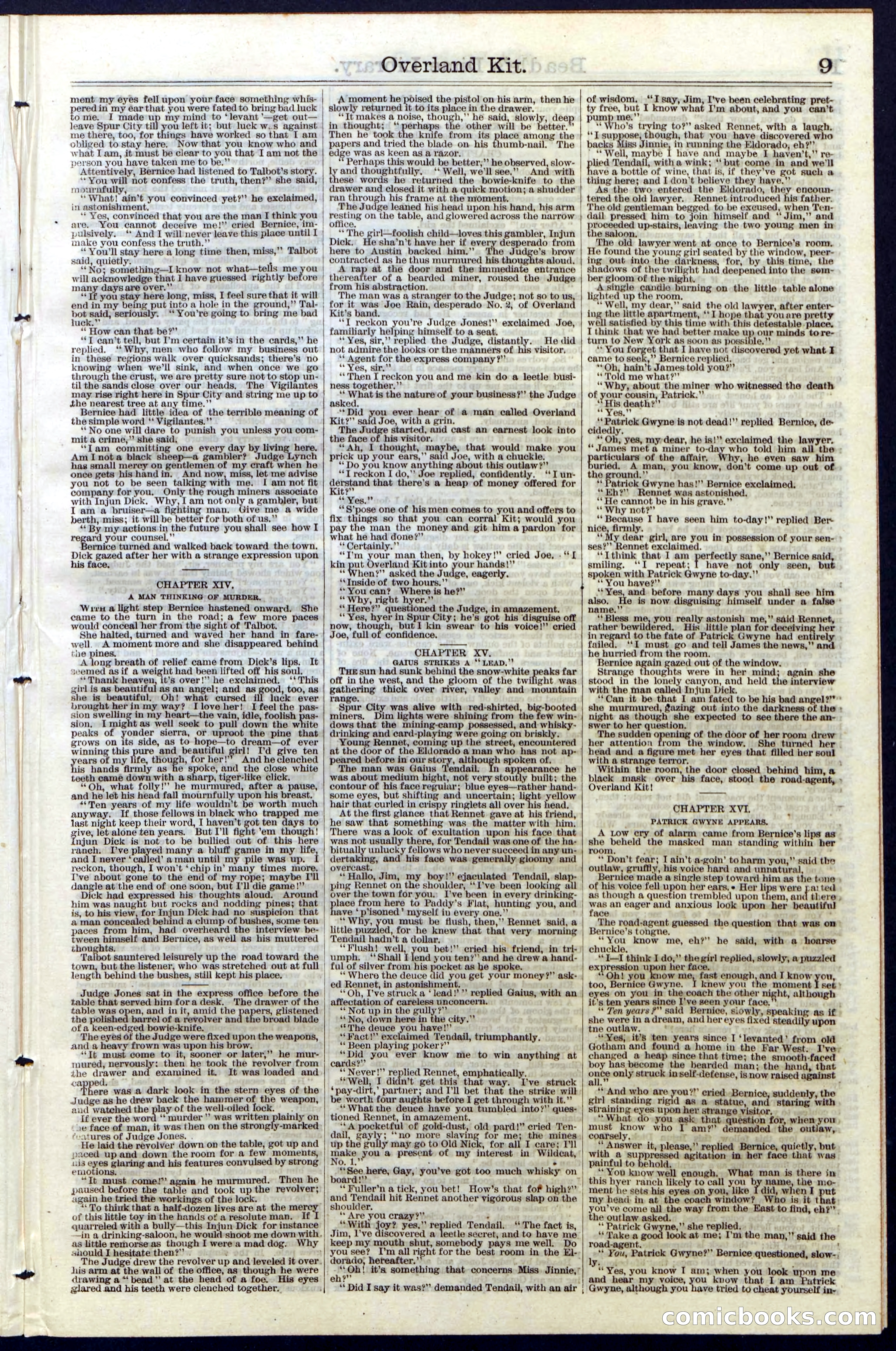 Beadle's Dime Library, Vol. III, No. 33 — page 9 of 24