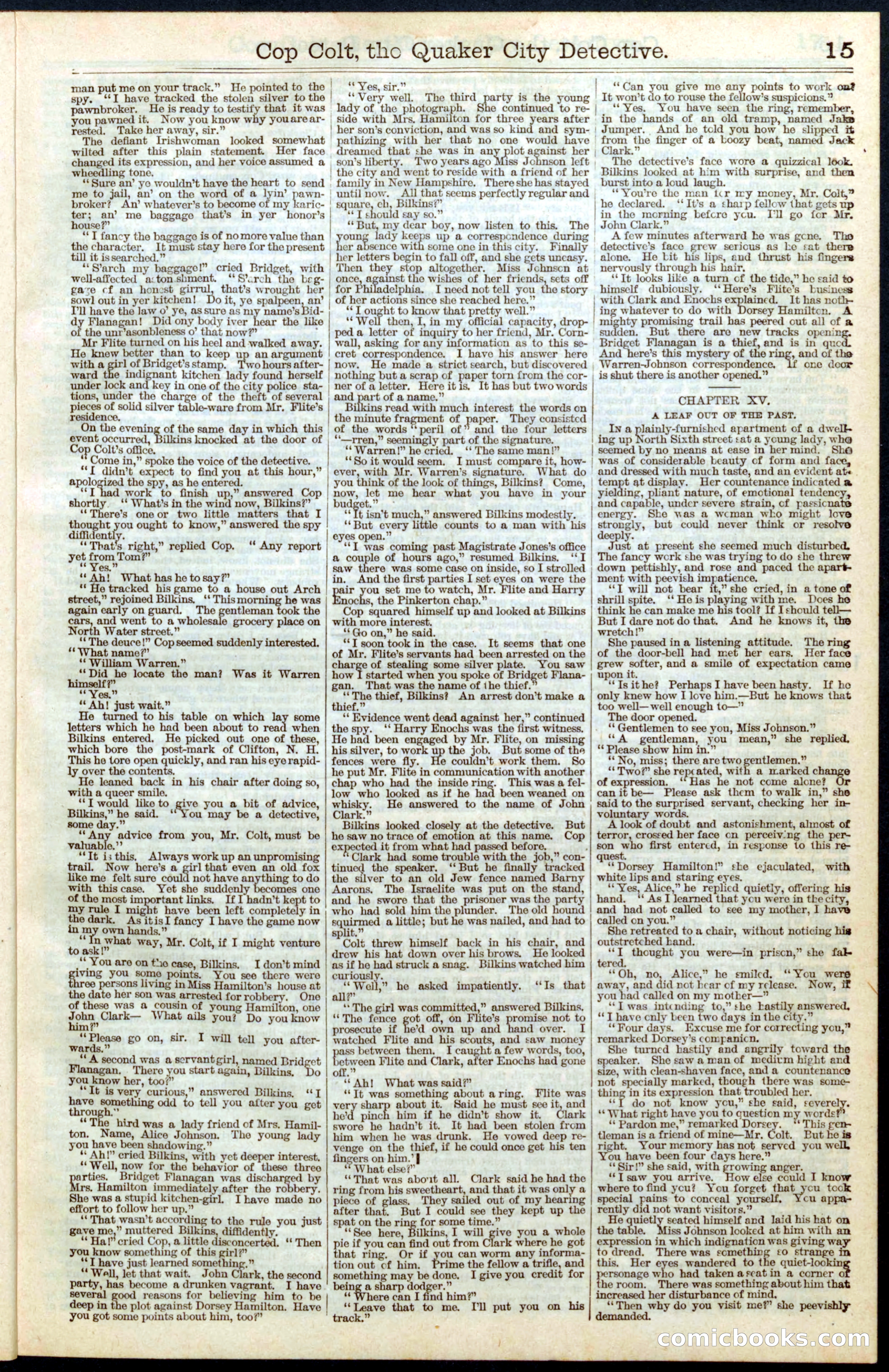 Beadle's New York Dime Library No. 330 — page 15 of 32