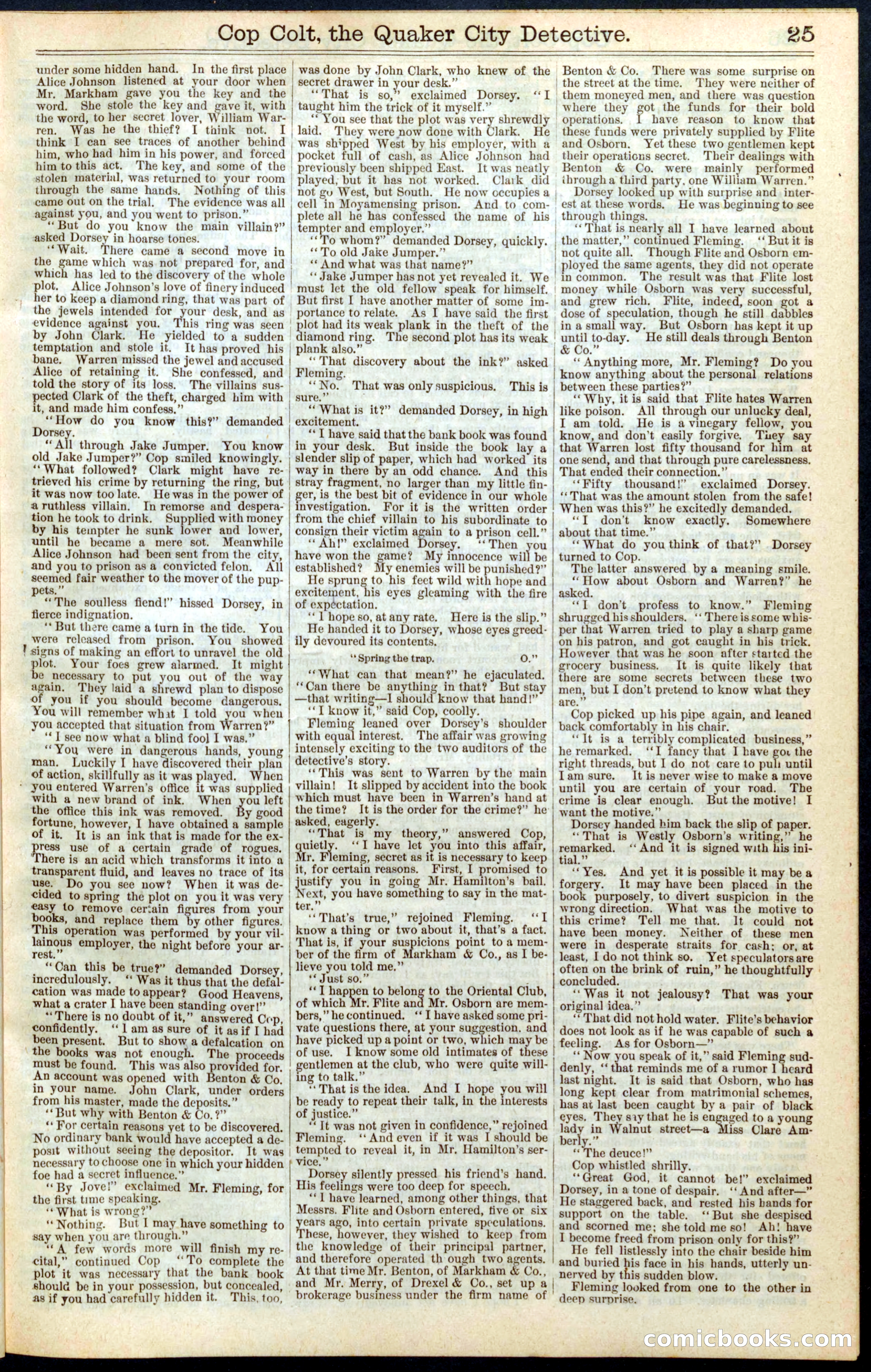 Beadle's New York Dime Library No. 330 — page 25 of 32