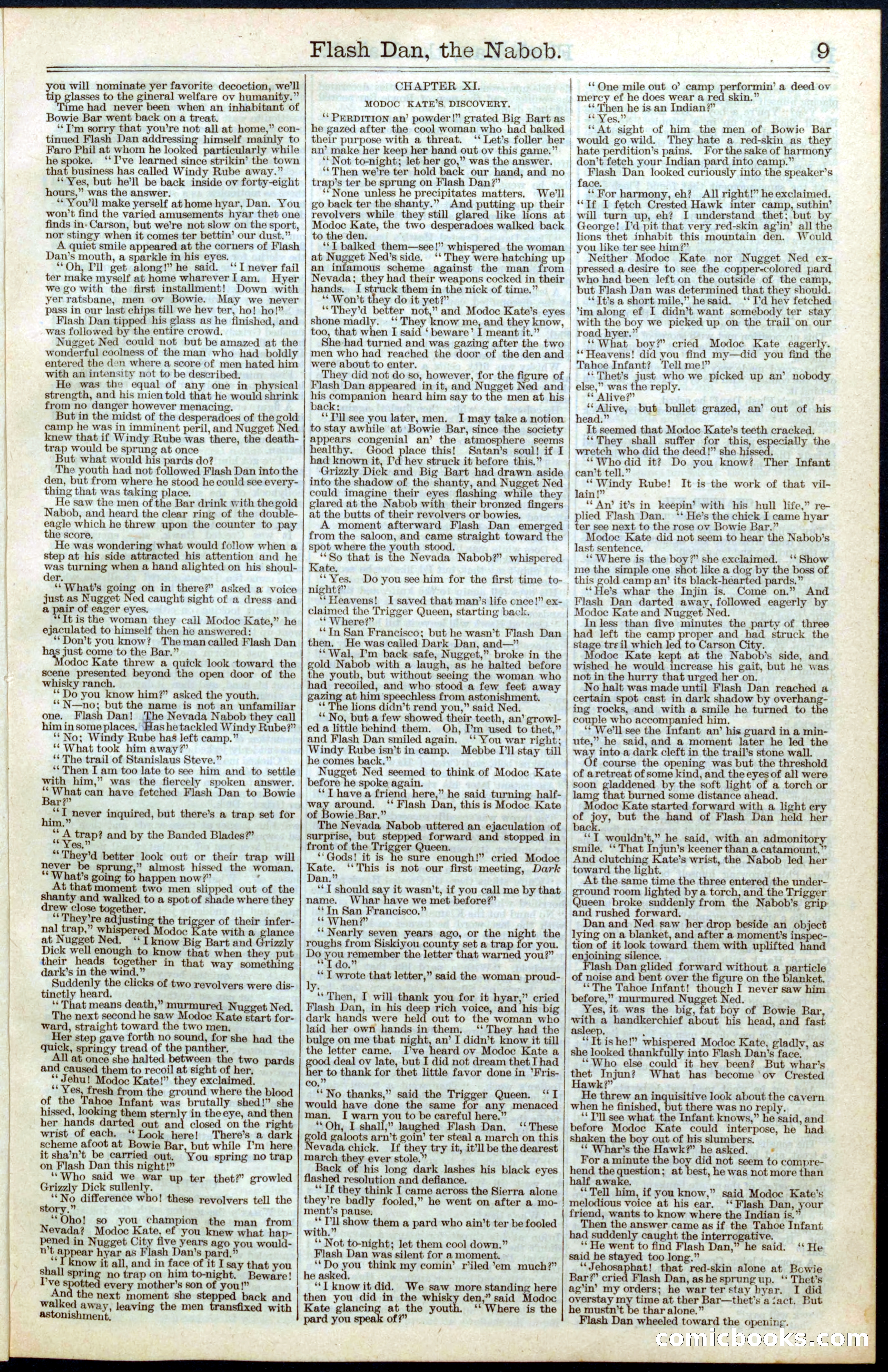Beadle's Dime Library No. 335 — page 9 of 32