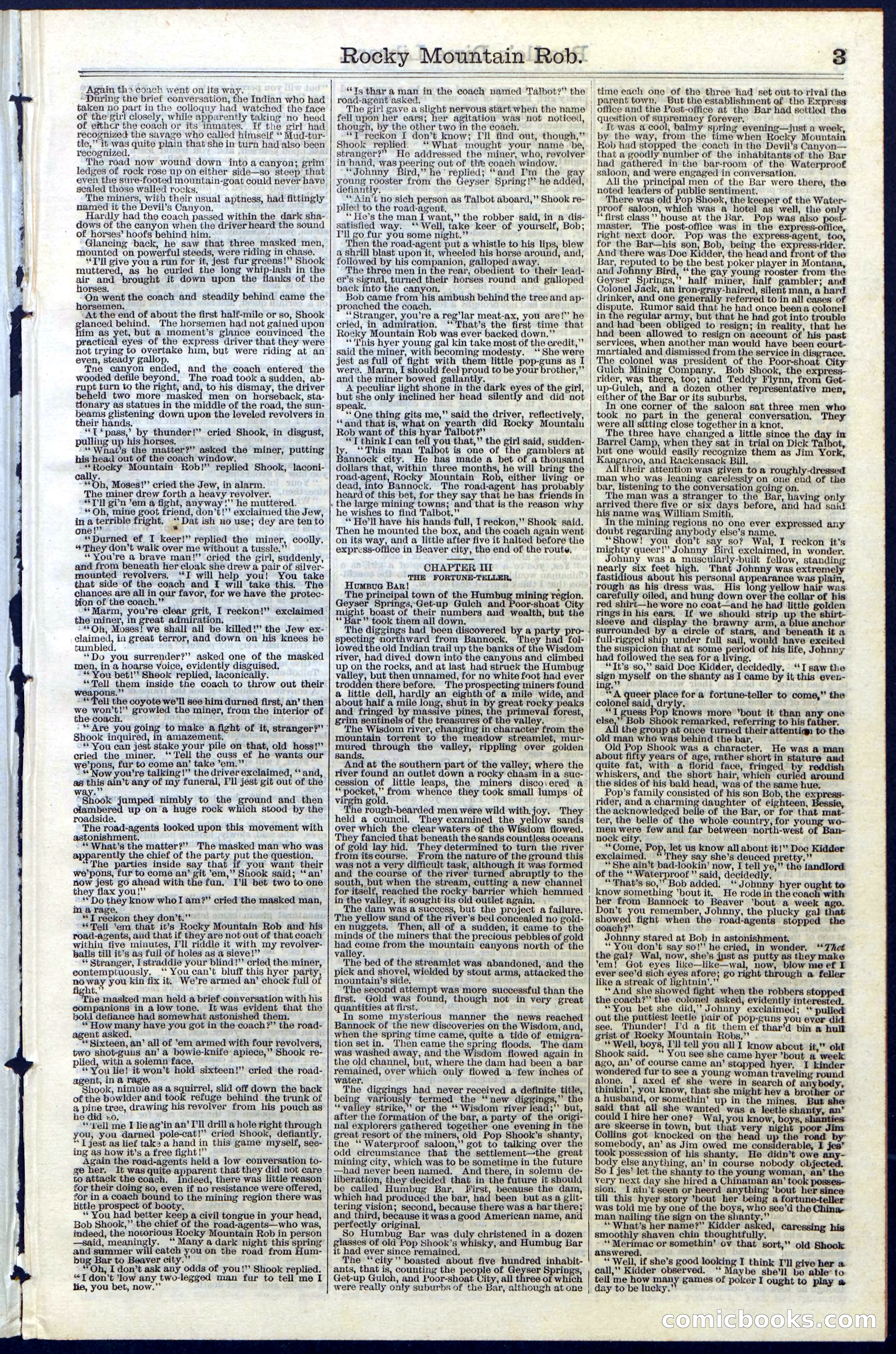 Beadle's New York Dime Library, Vol. III, No. 34 — page 3 of 24