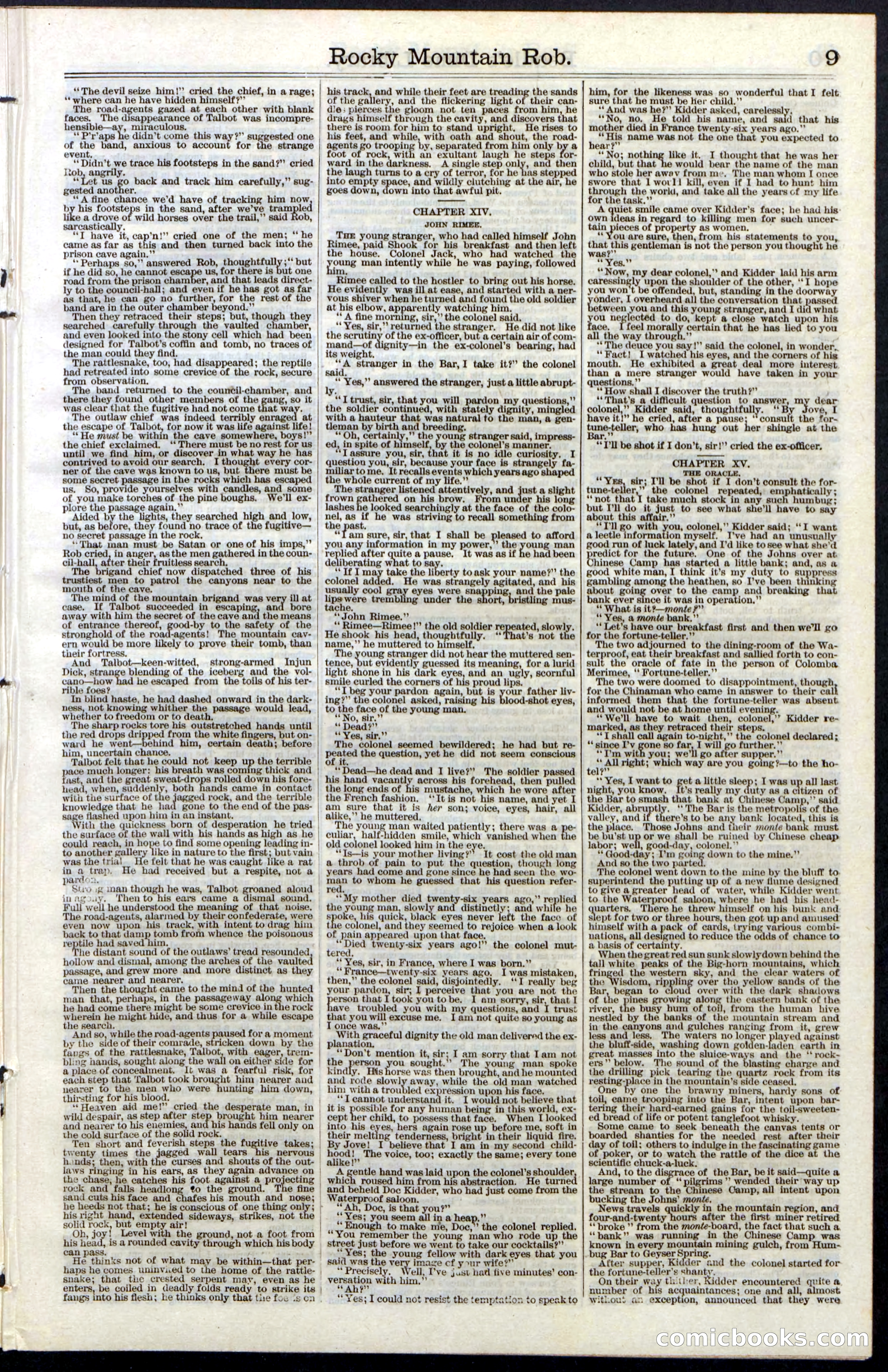 Beadle's New York Dime Library, Vol. III, No. 34 — page 9 of 24