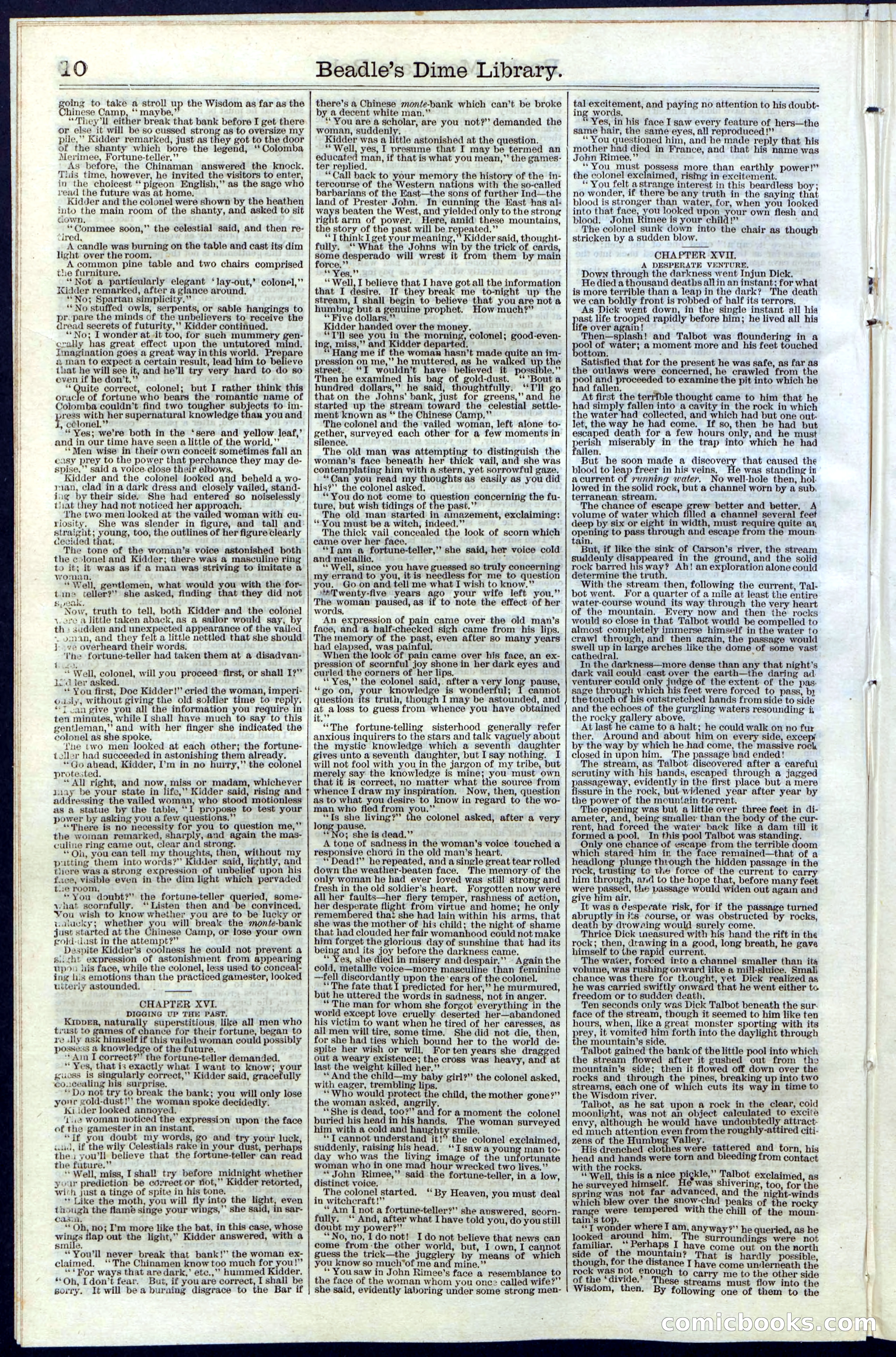 Beadle's New York Dime Library, Vol. III, No. 34 — page 10 of 24