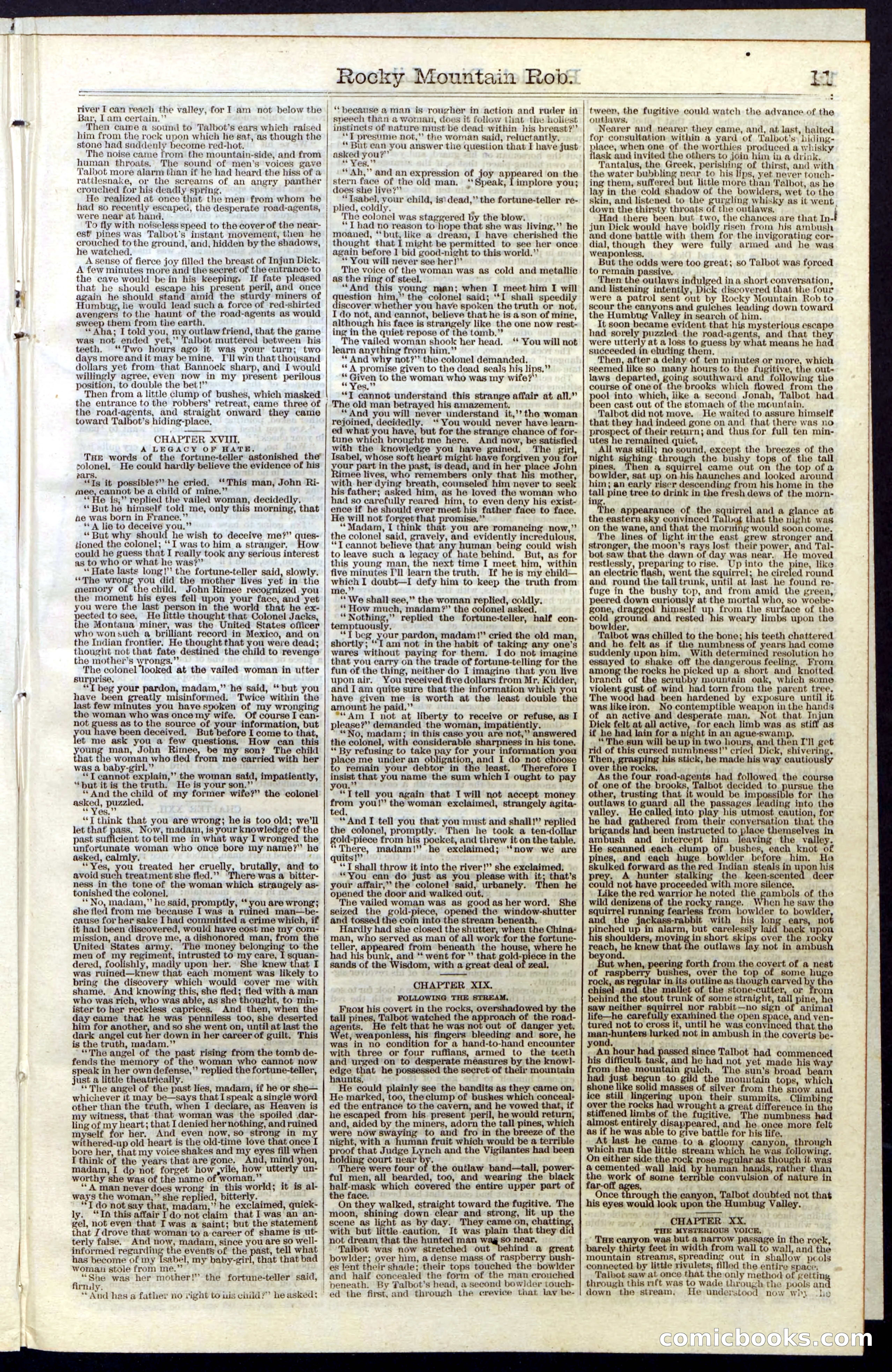 Beadle's New York Dime Library, Vol. III, No. 34 — page 11 of 24