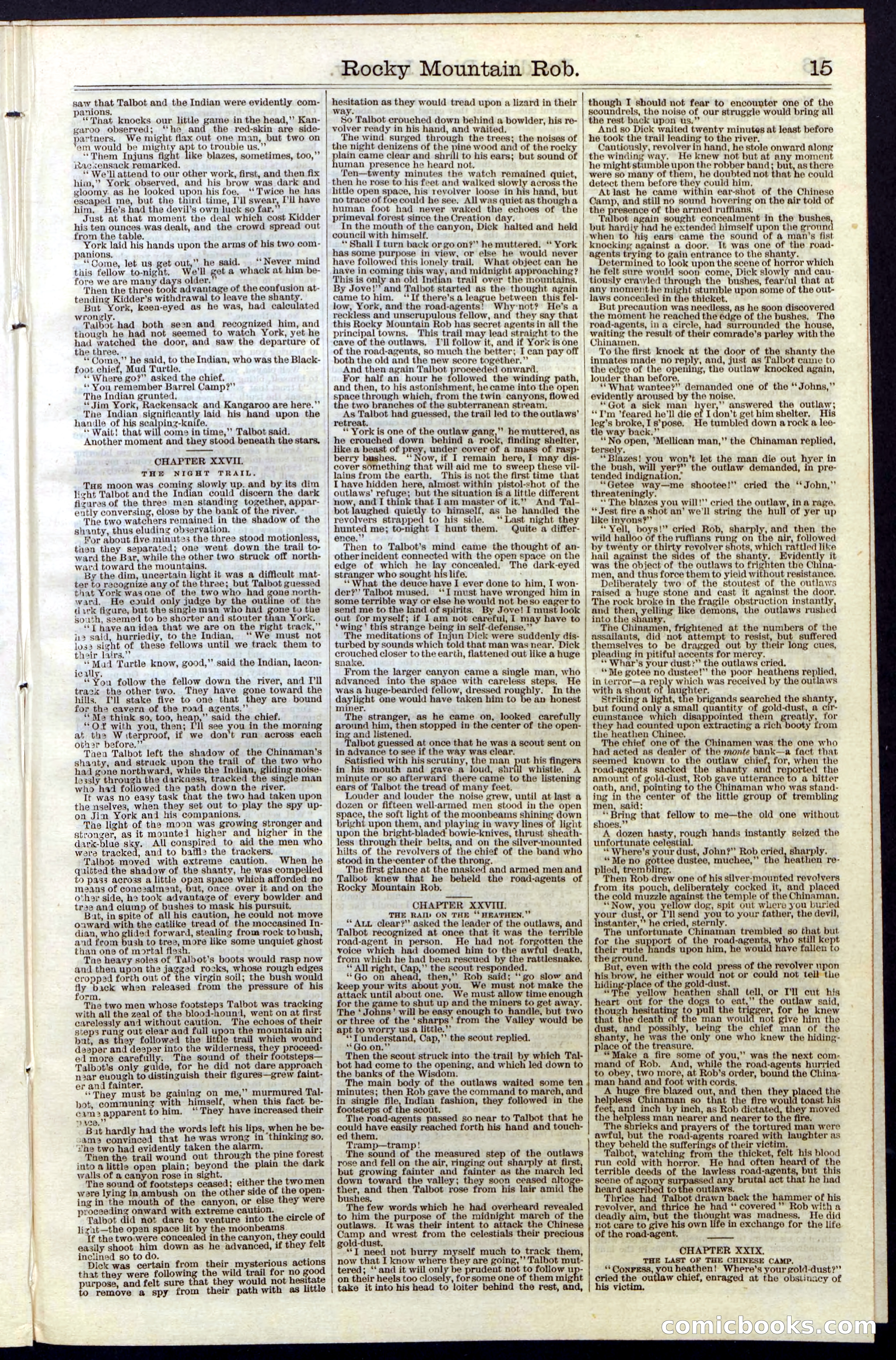 Beadle's New York Dime Library, Vol. III, No. 34 — page 15 of 24