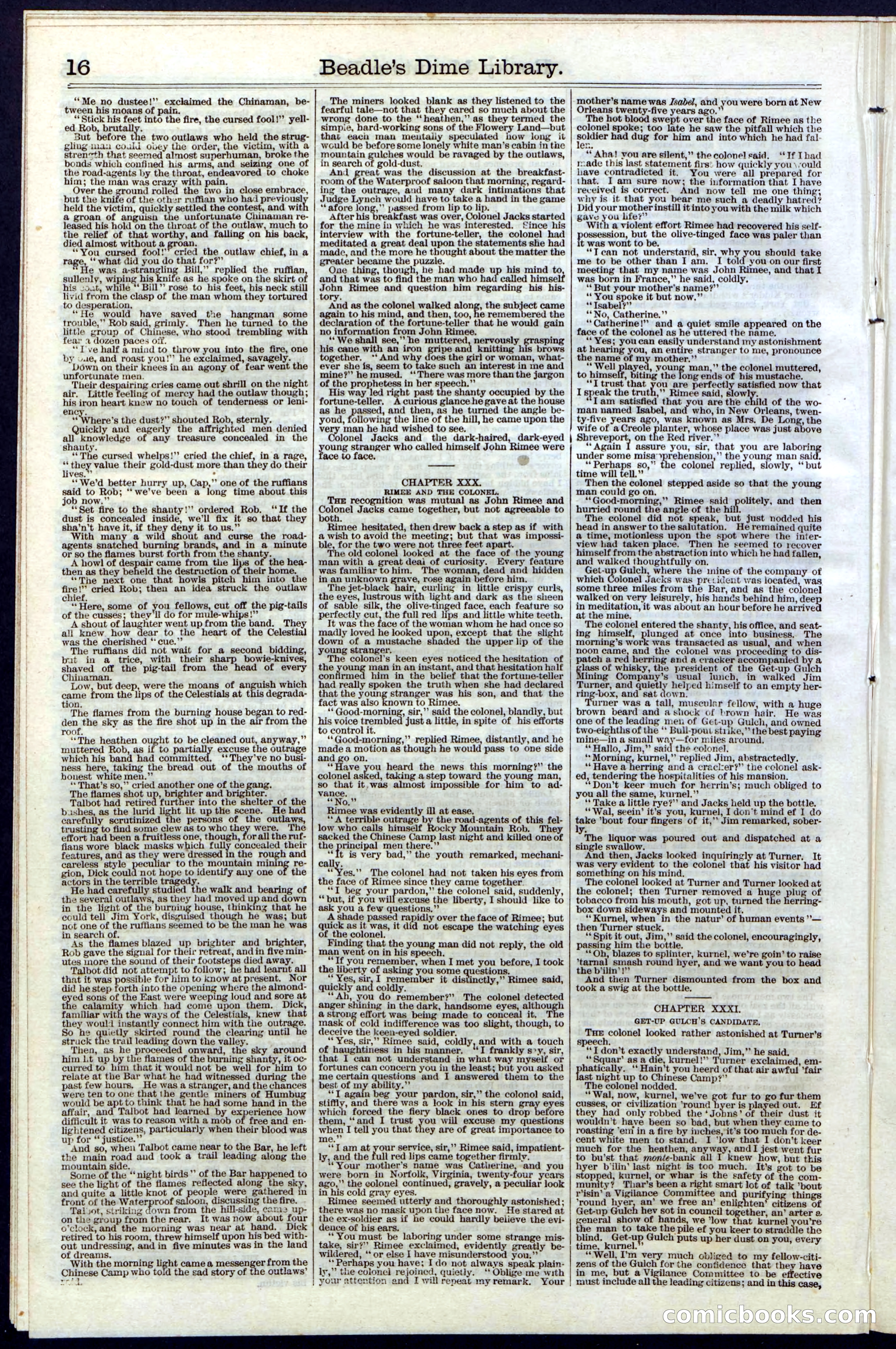 Beadle's New York Dime Library, Vol. III, No. 34 — page 16 of 24