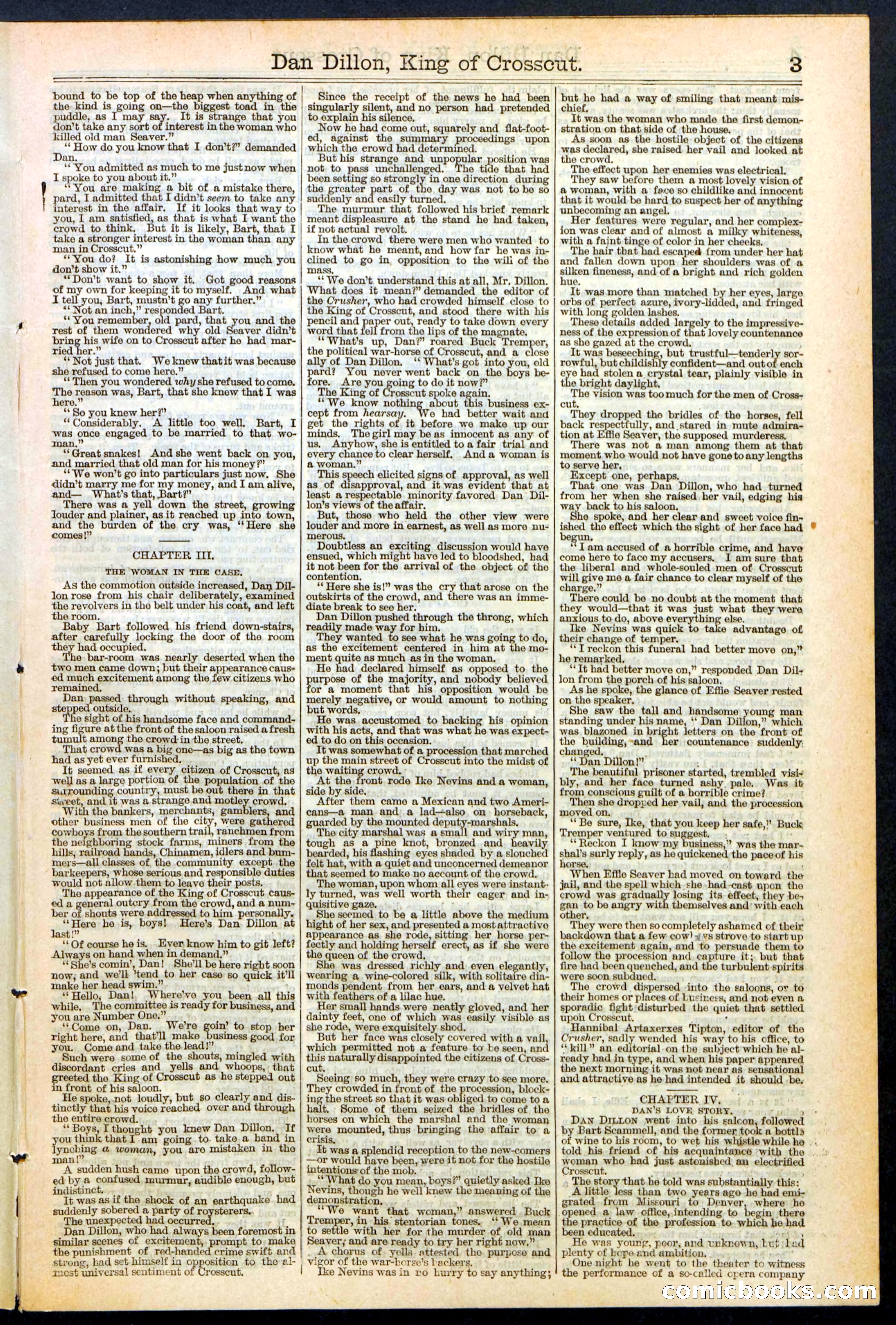 Beadle's Dime Library, No. 348 — page 3 of 32