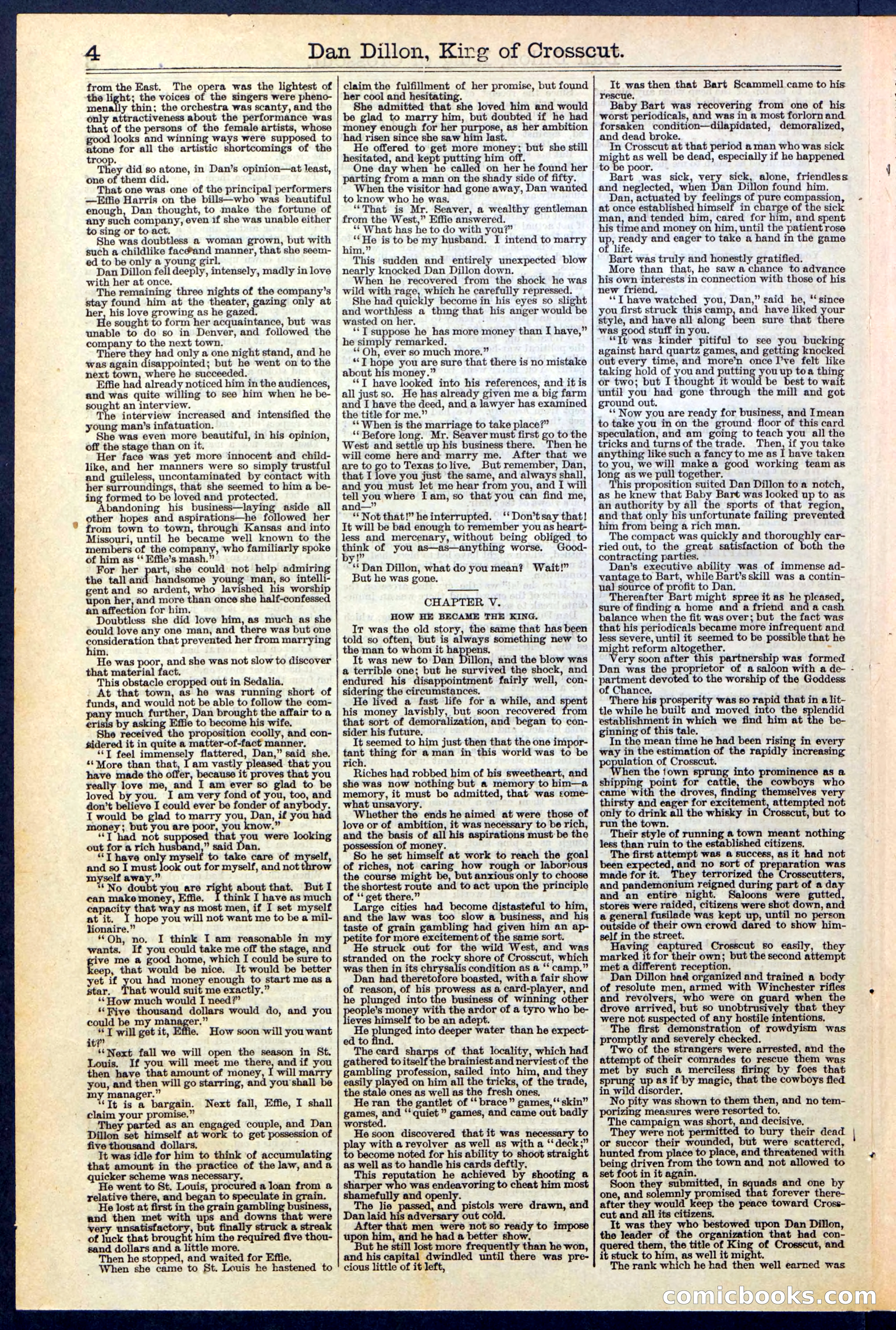 Beadle's Dime Library, No. 348 — page 4 of 32