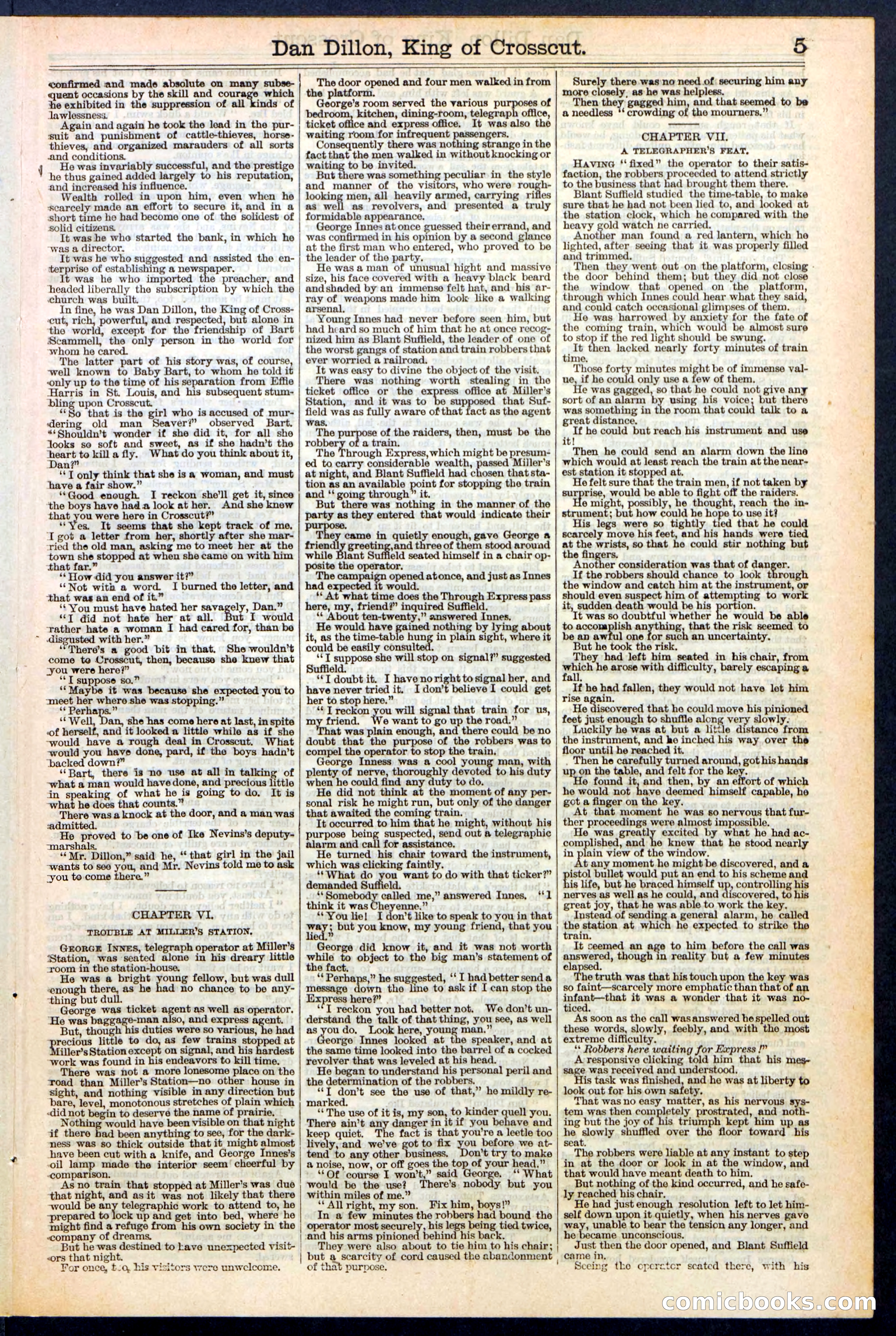 Beadle's Dime Library, No. 348 — page 5 of 32