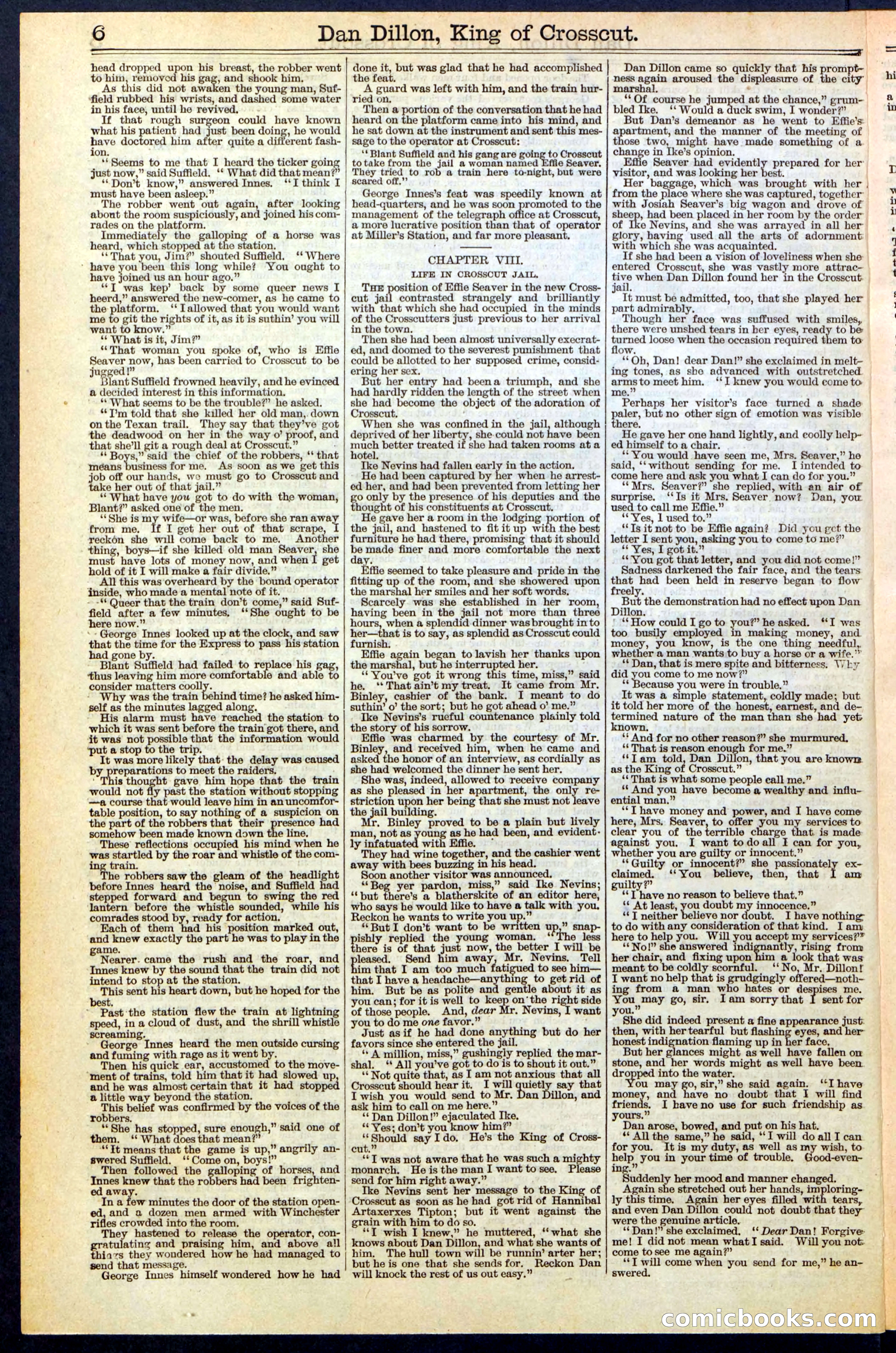 Beadle's Dime Library, No. 348 — page 6 of 32