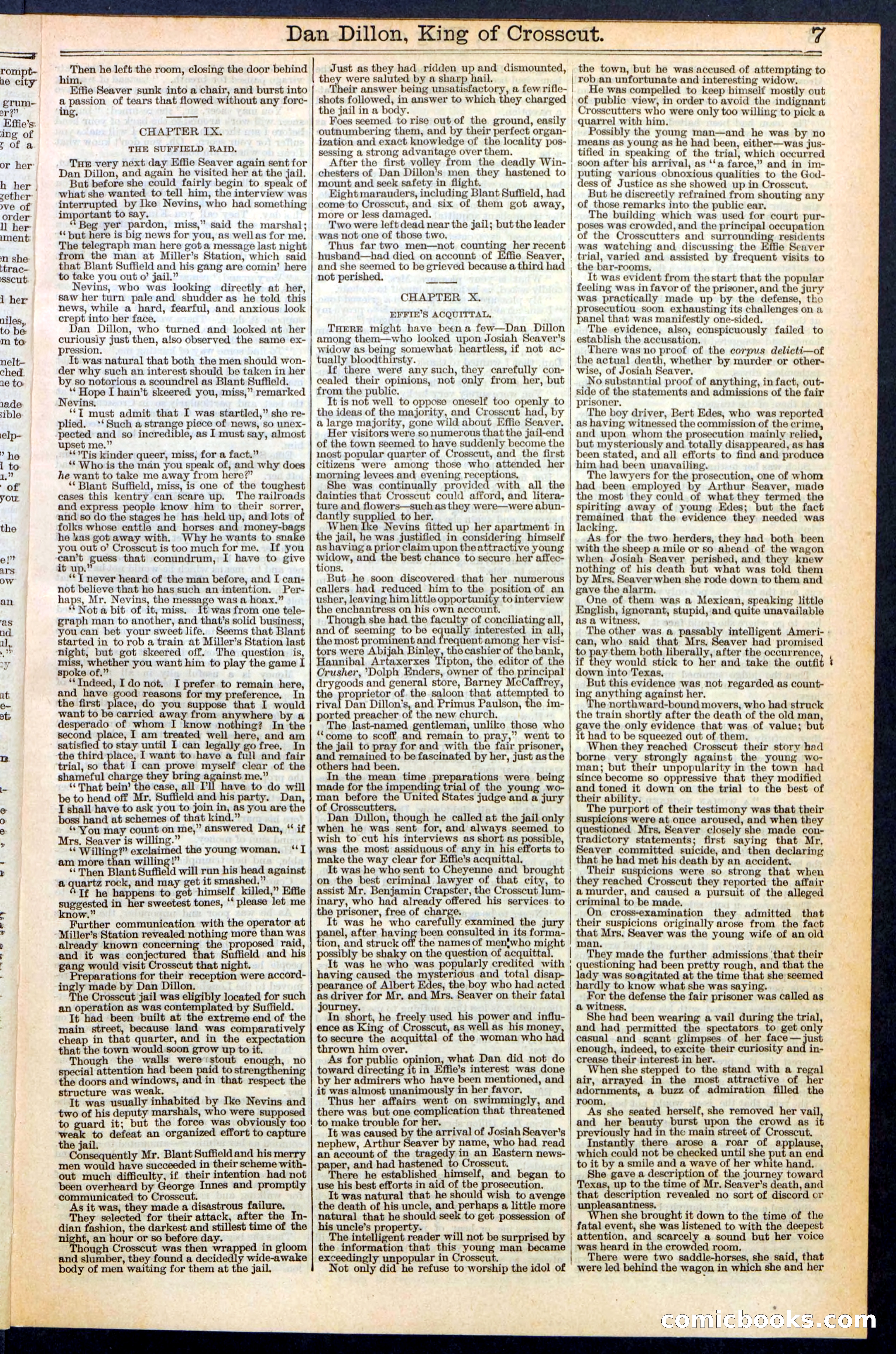 Beadle's Dime Library, No. 348 — page 7 of 32