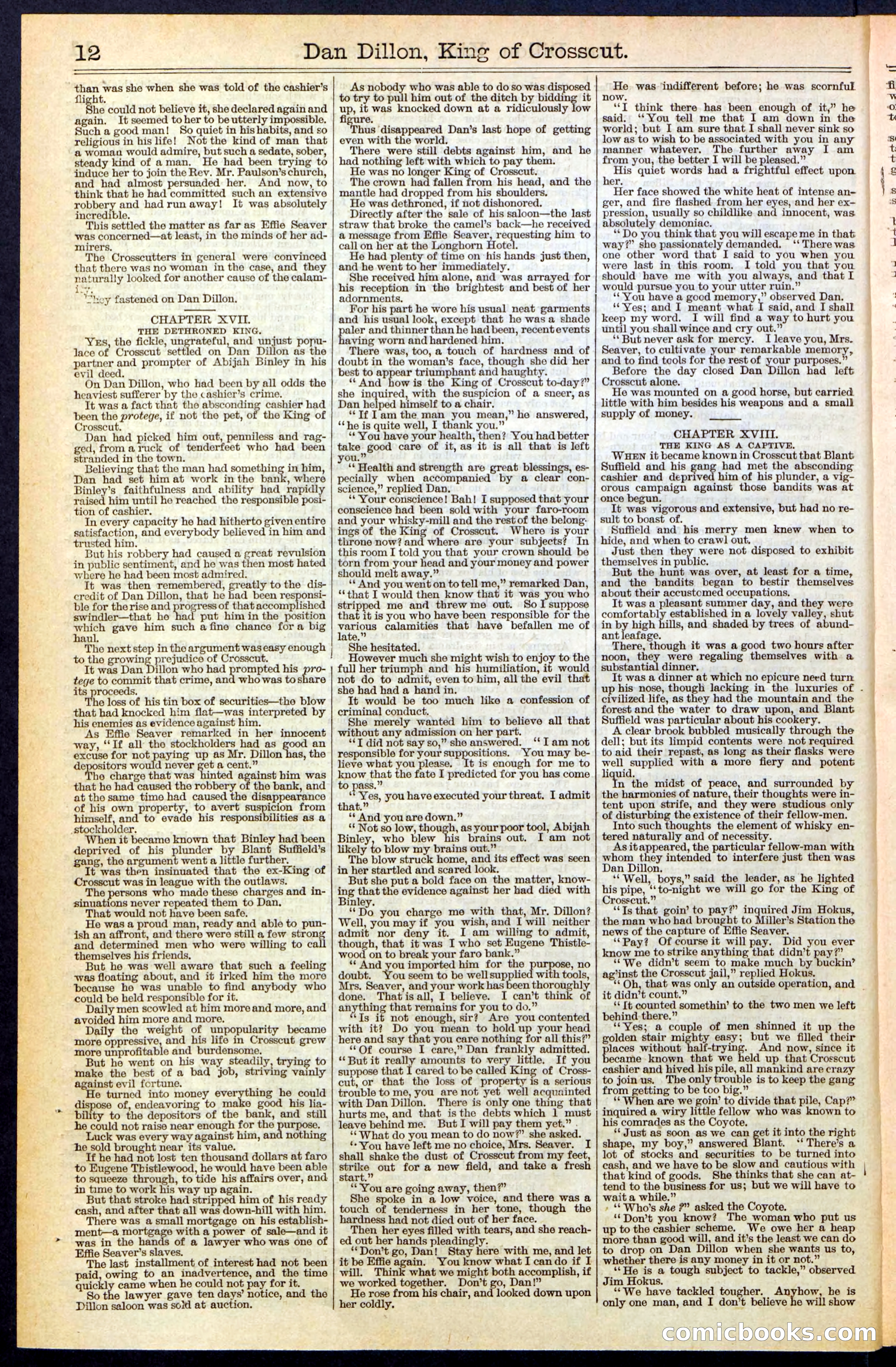 Beadle's Dime Library, No. 348 — page 12 of 32
