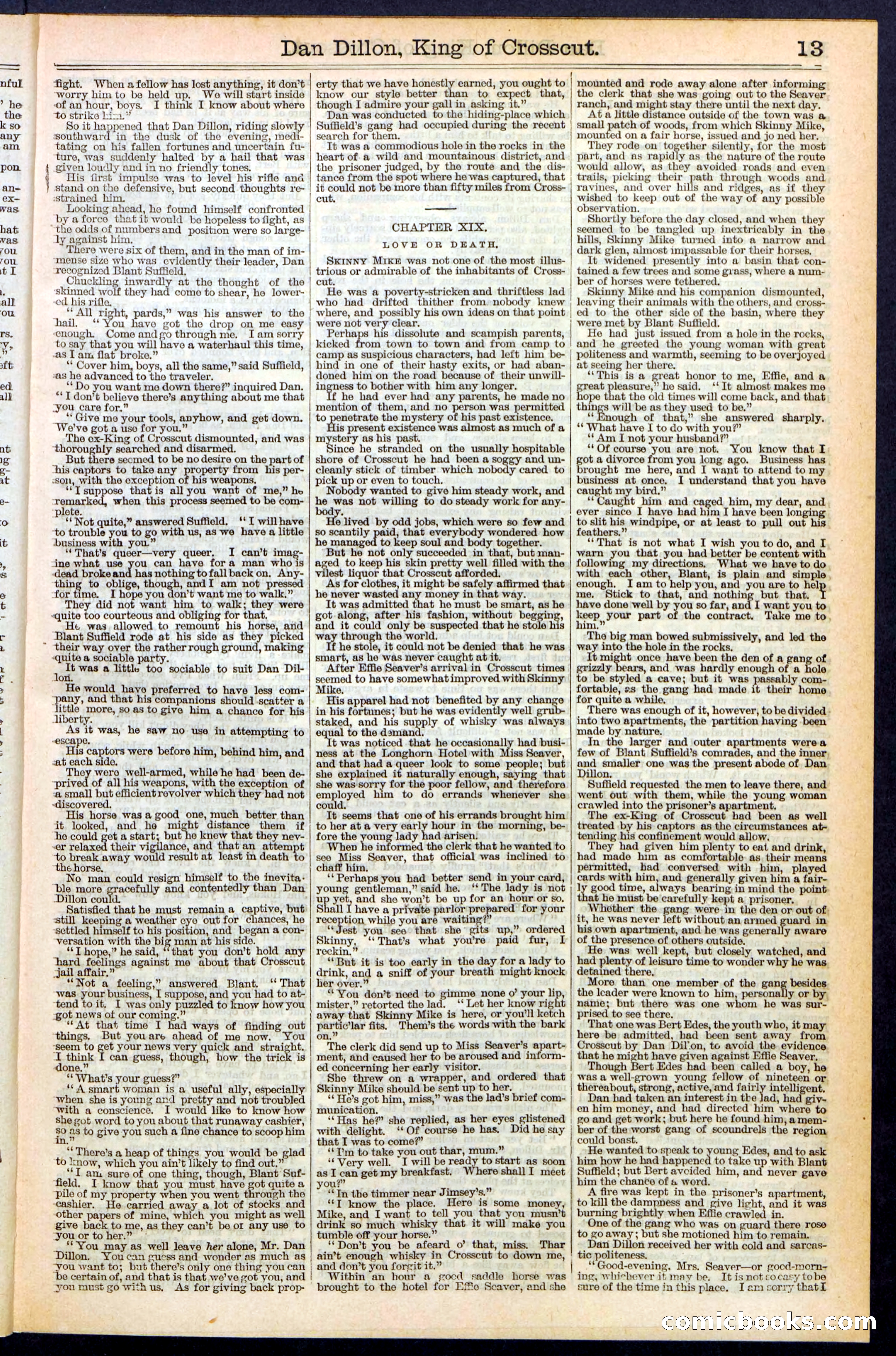 Beadle's Dime Library, No. 348 — page 13 of 32