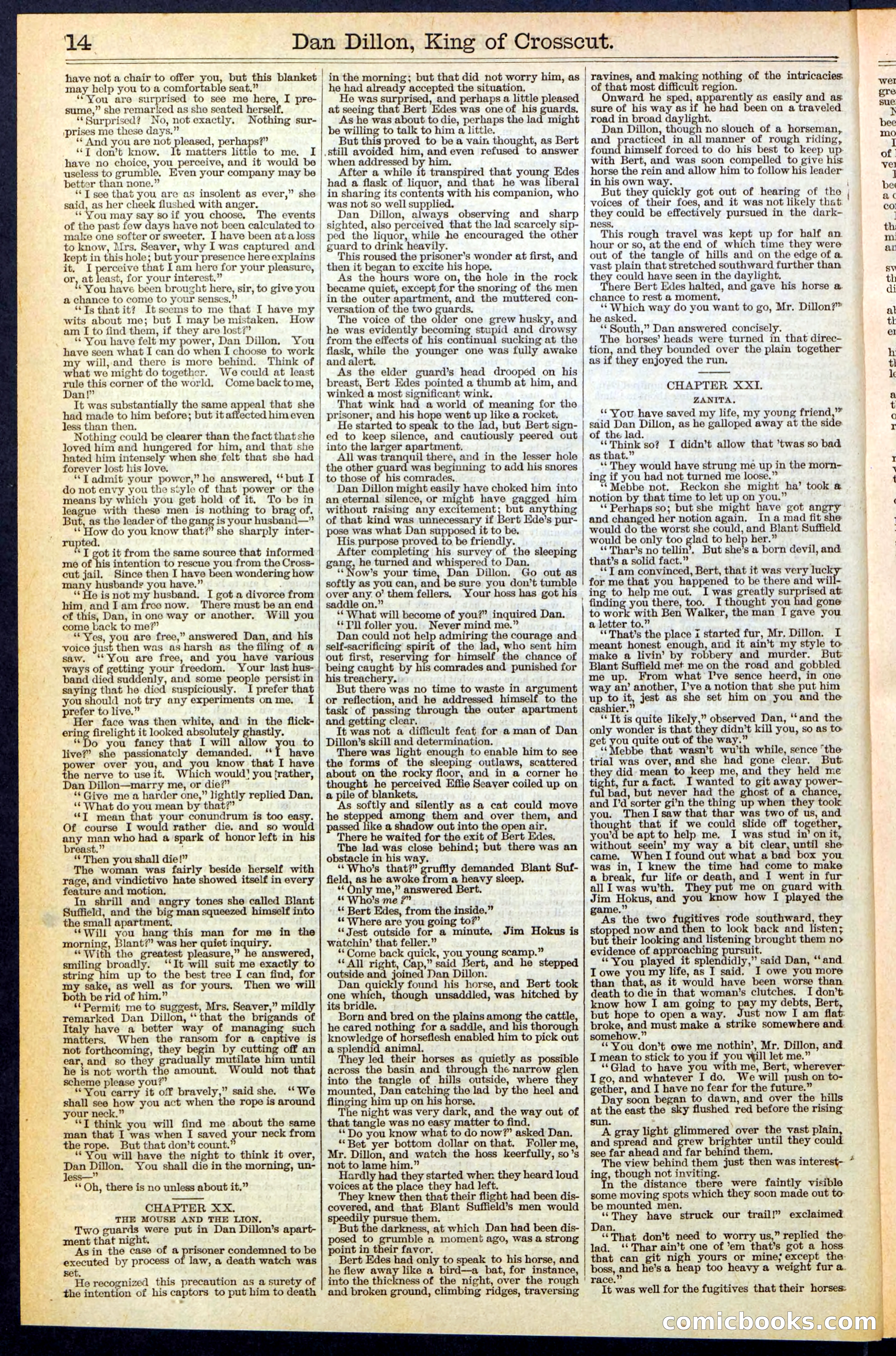 Beadle's Dime Library, No. 348 — page 14 of 32