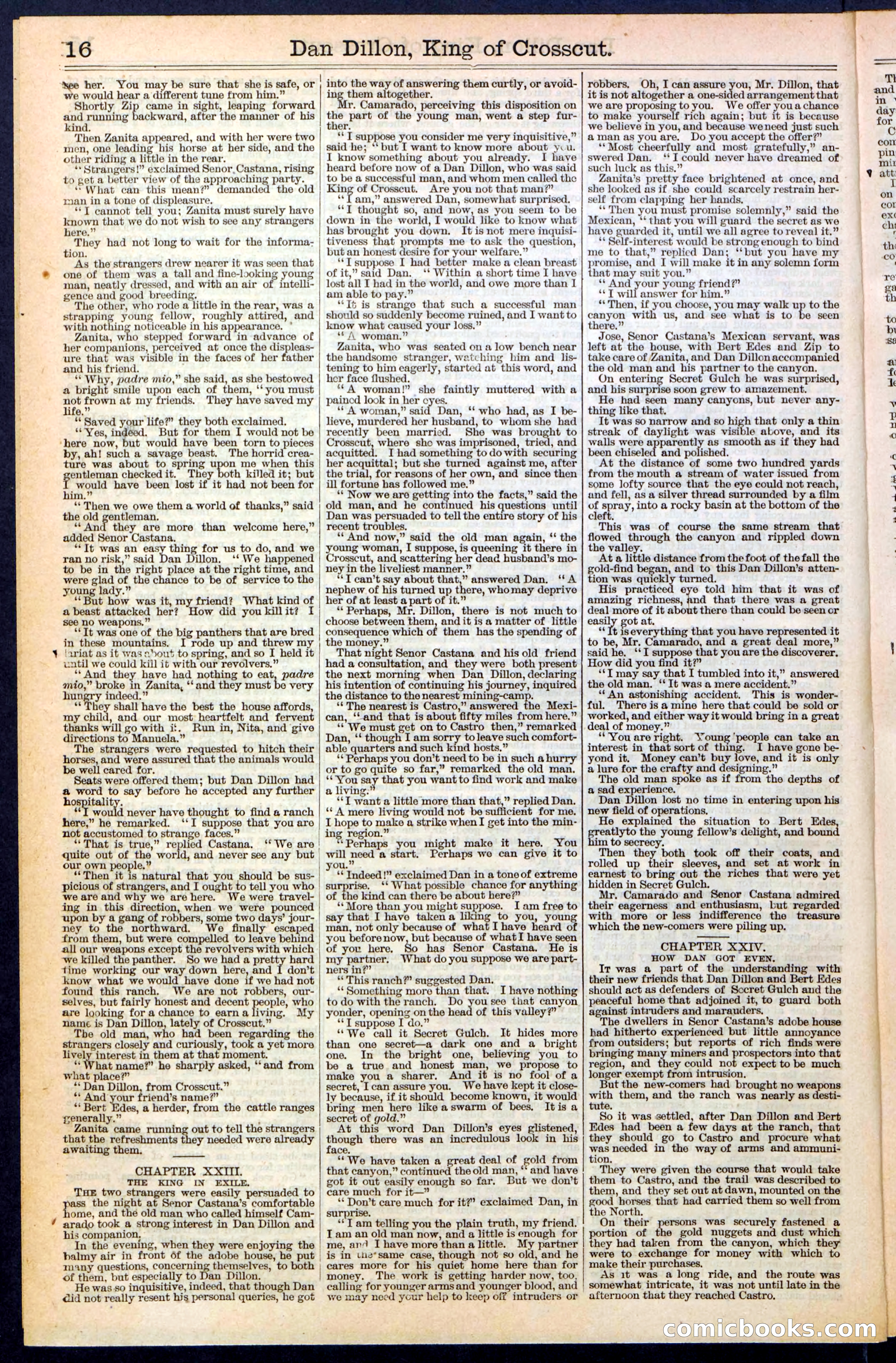 Beadle's Dime Library, No. 348 — page 16 of 32