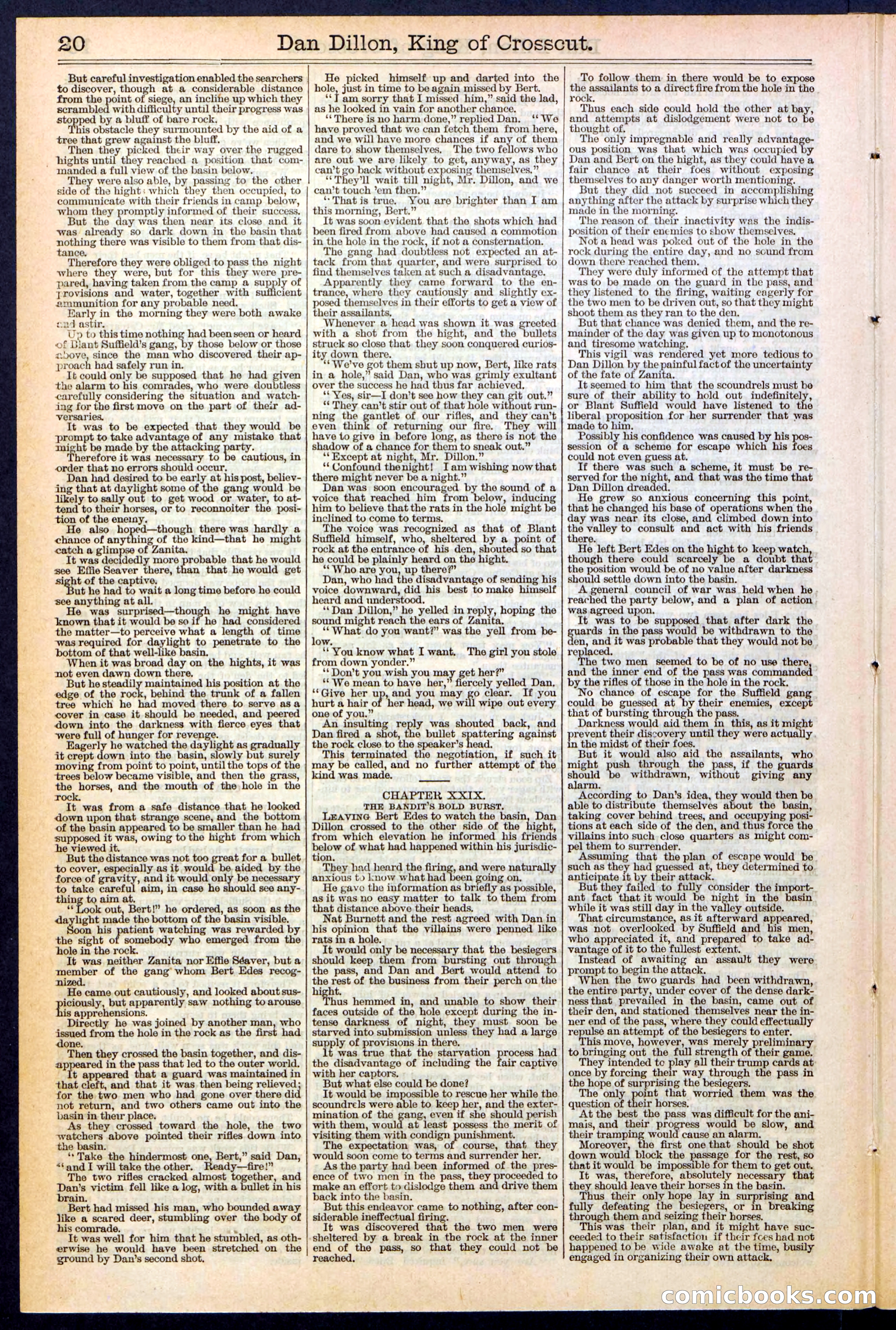 Beadle's Dime Library, No. 348 — page 20 of 32