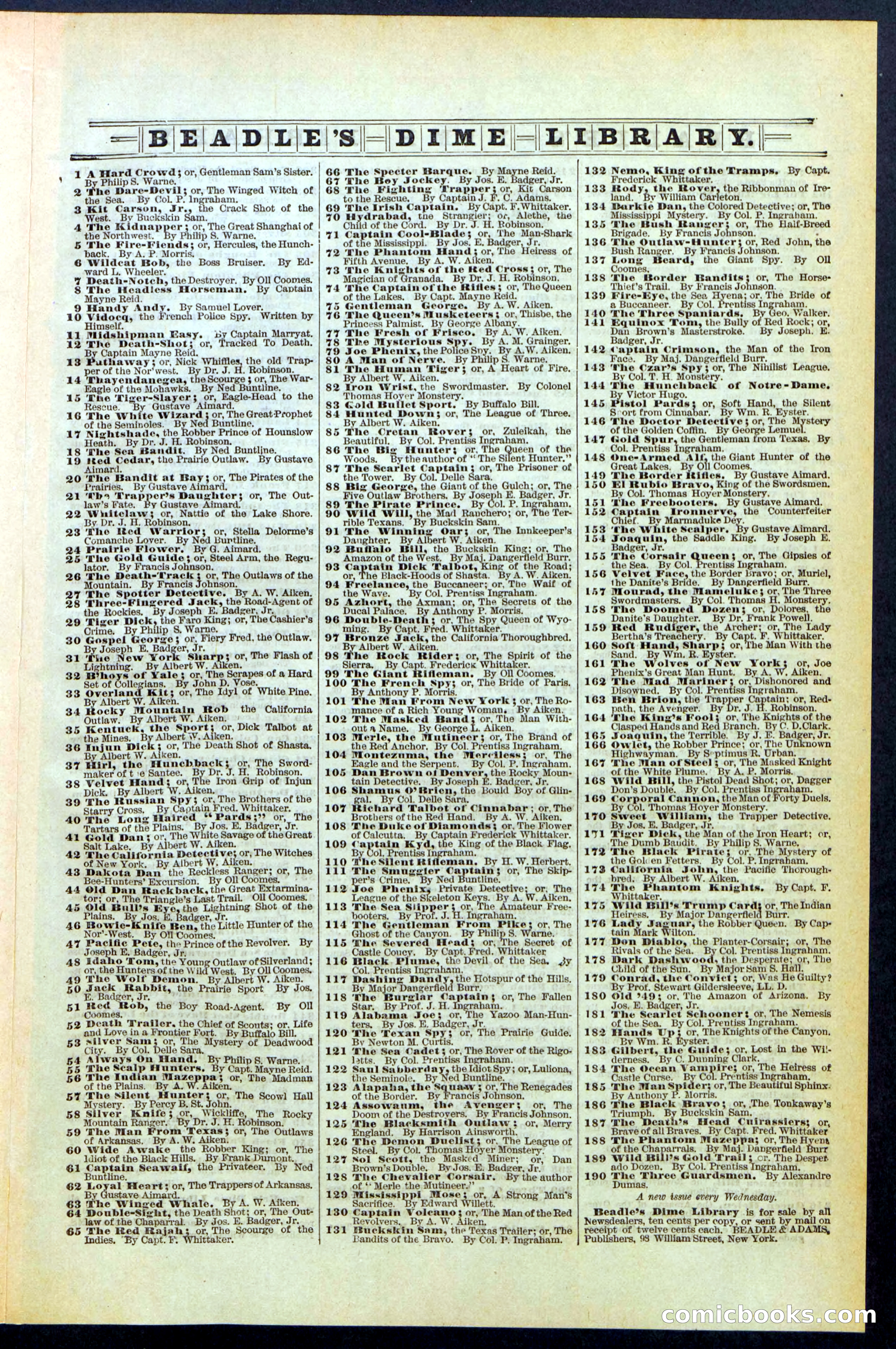 Beadle's Dime Library, No. 348 — page 31 of 32