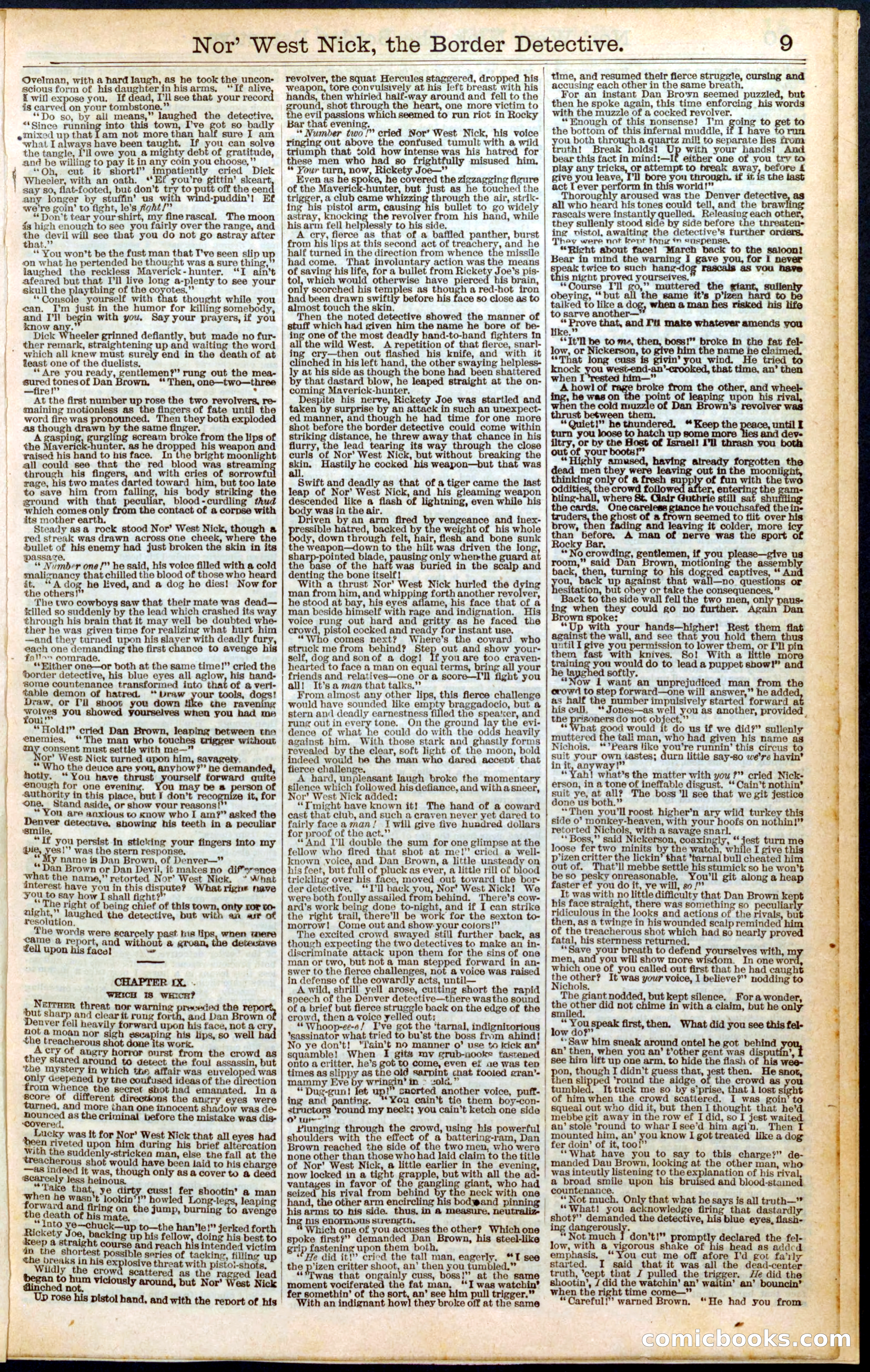 Beadle's Dime Library No. 351 — page 9 of 24