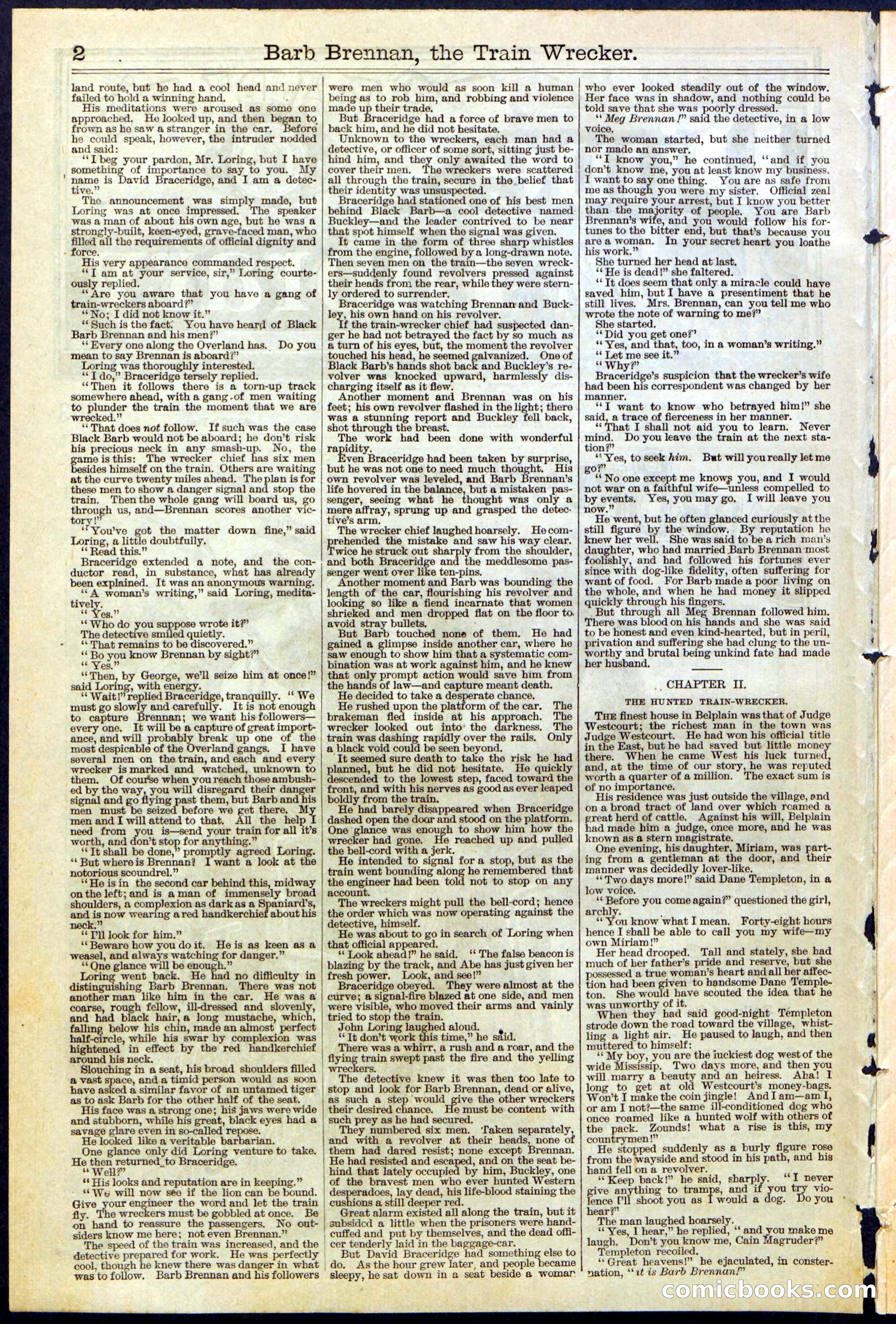 Beadle's New York Dime Library No. 353 — page 2 of 32
