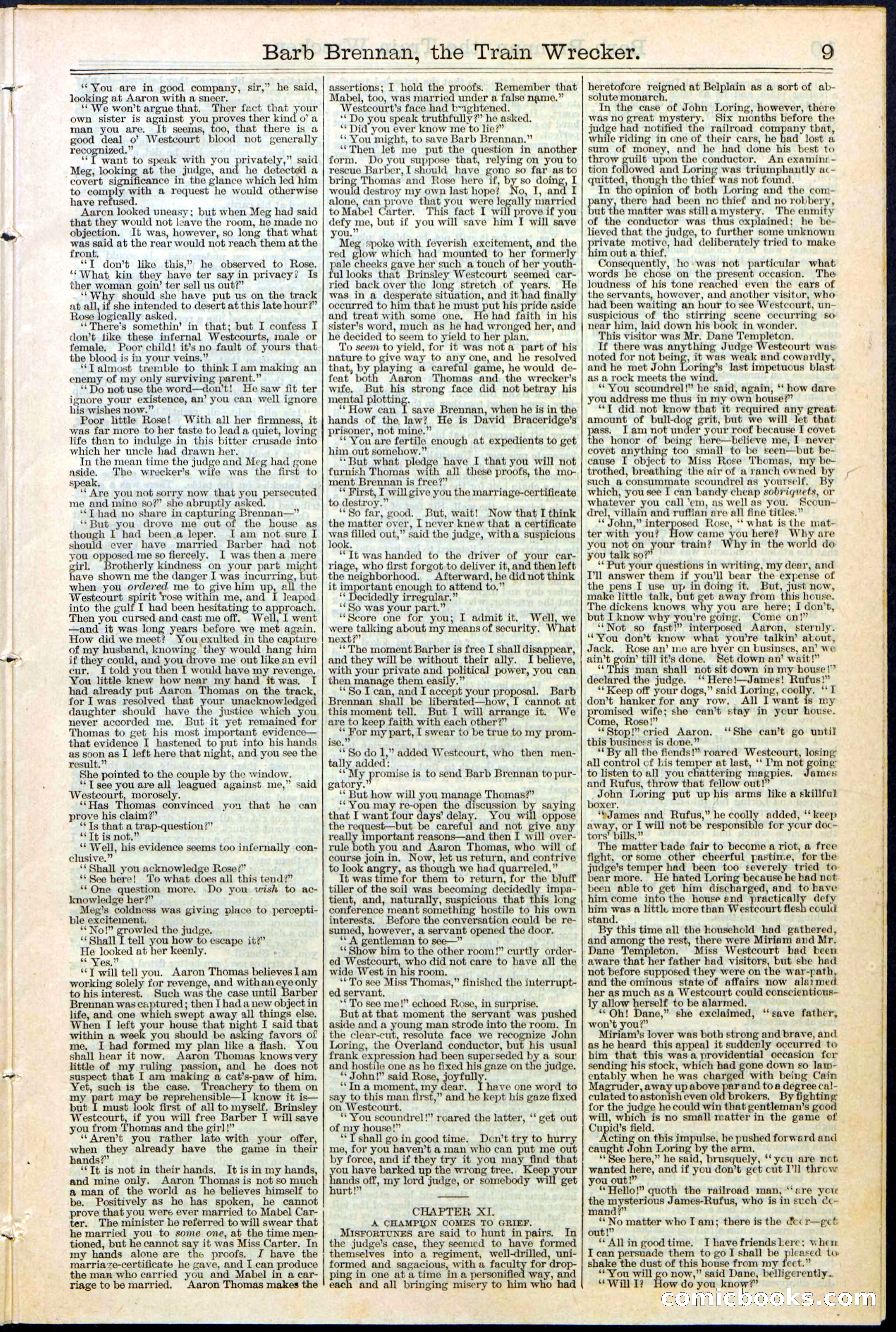 Beadle's New York Dime Library No. 353 — page 9 of 32