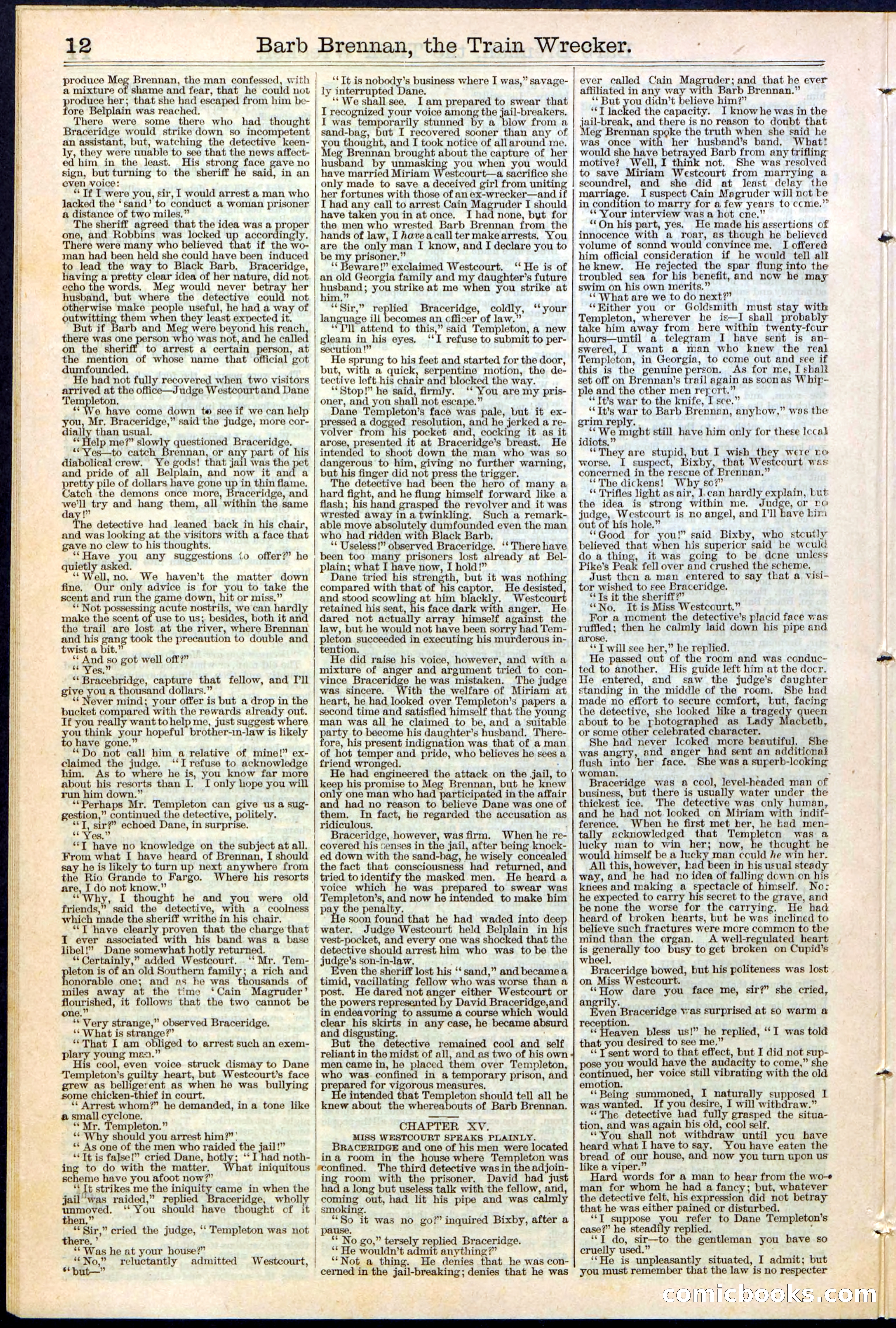 Beadle's New York Dime Library No. 353 — page 12 of 32