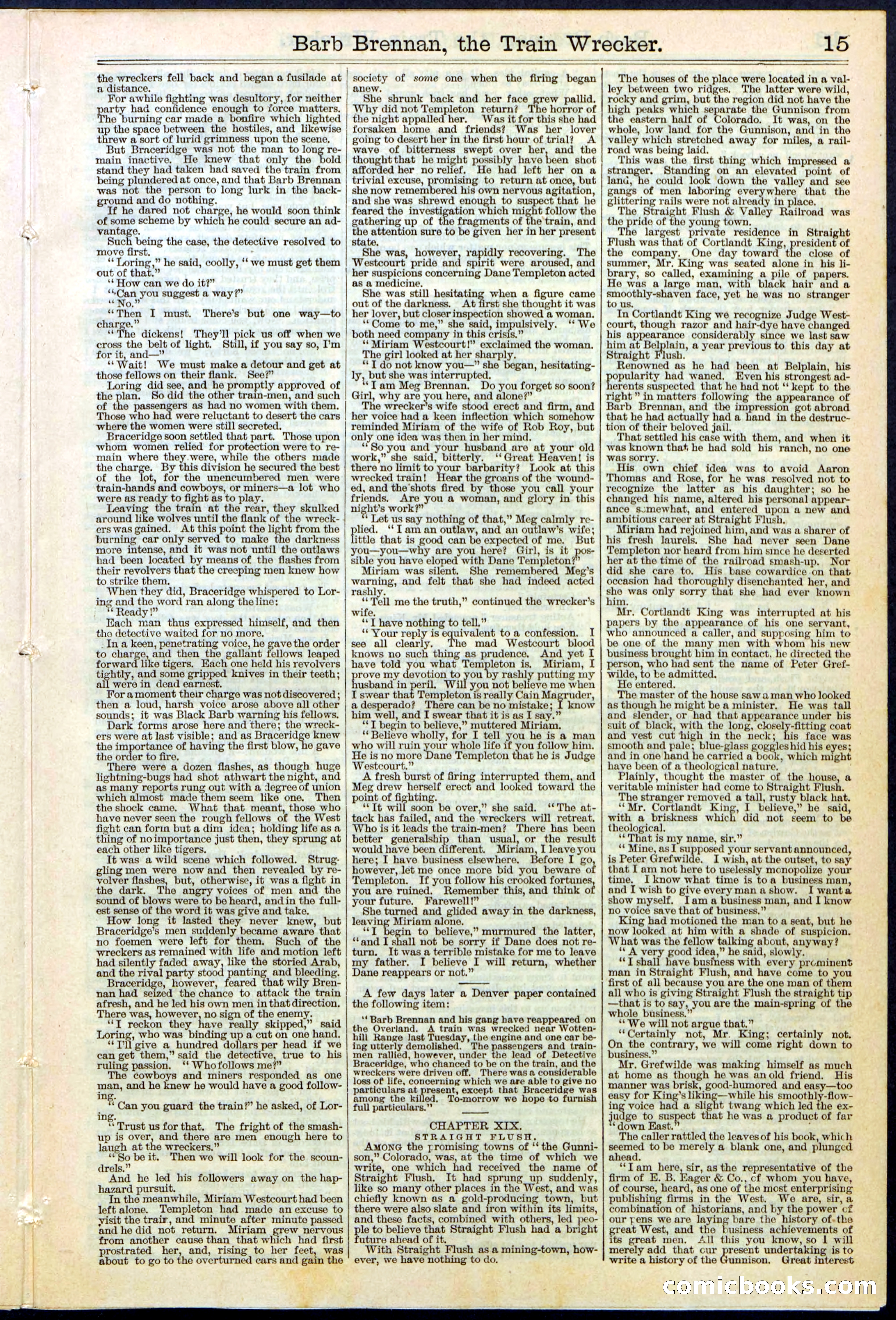 Beadle's New York Dime Library No. 353 — page 15 of 32
