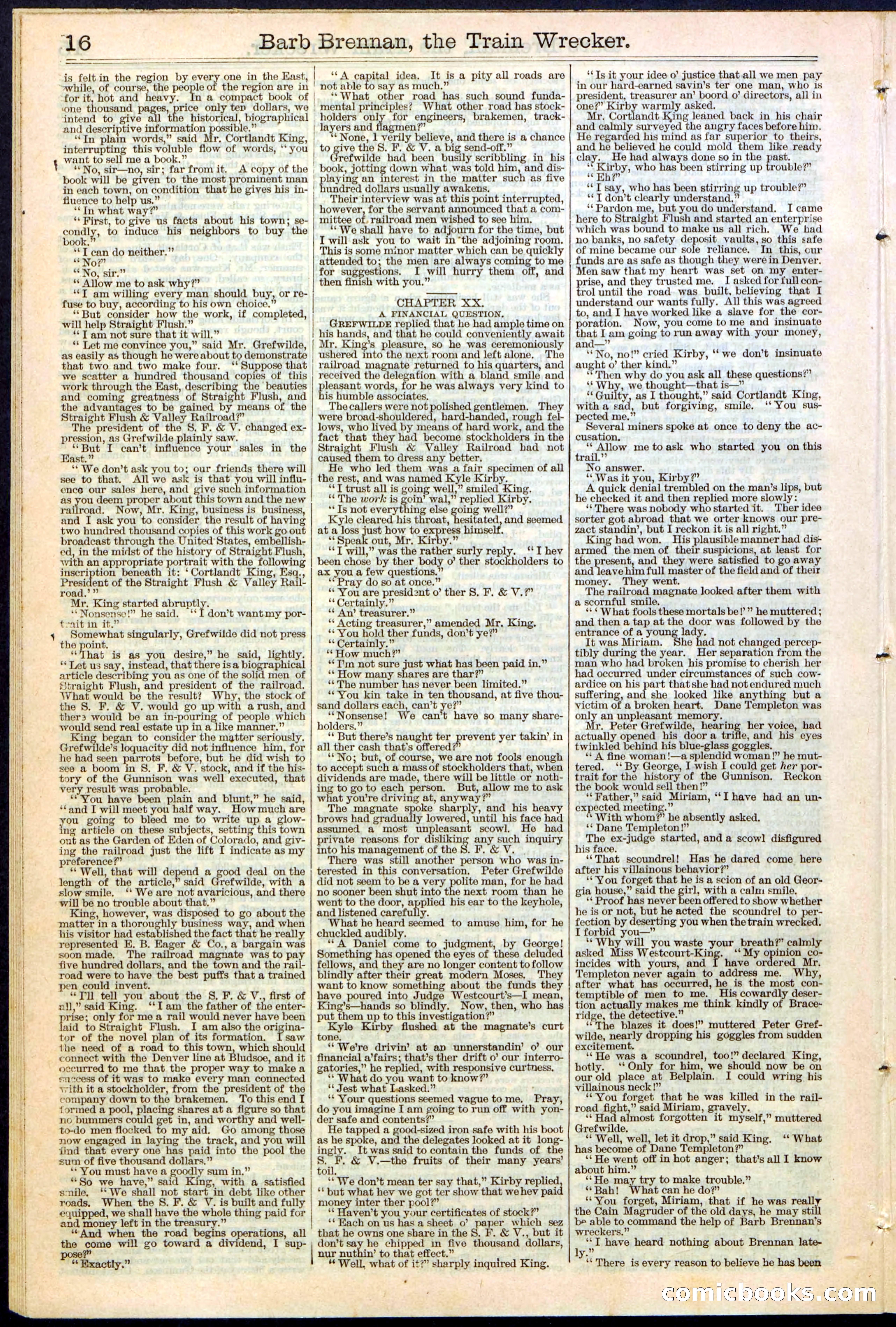 Beadle's New York Dime Library No. 353 — page 16 of 32