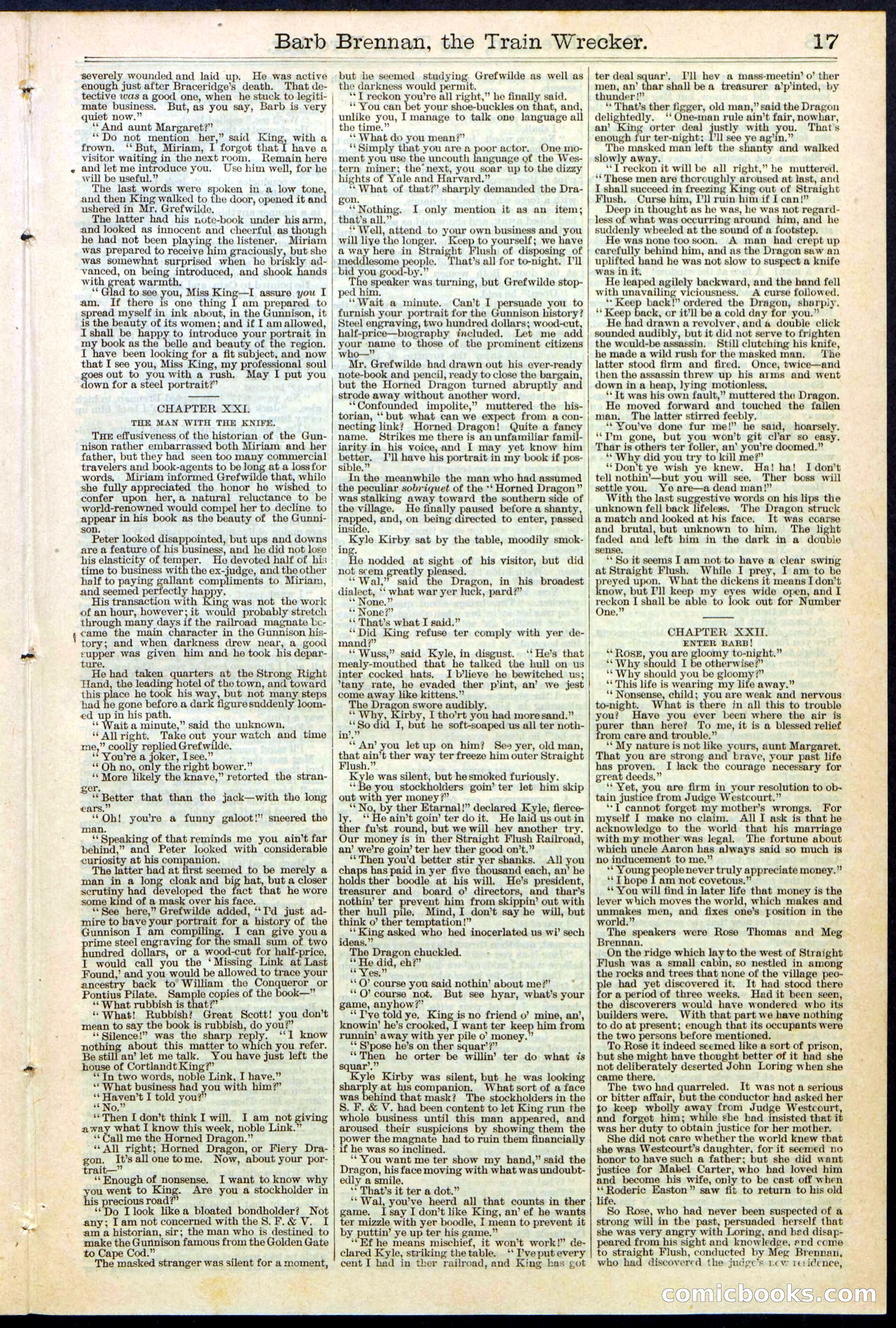 Beadle's New York Dime Library No. 353 — page 17 of 32
